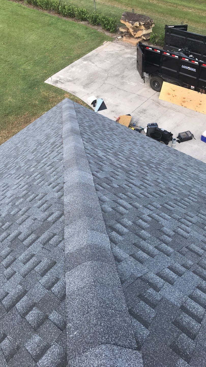 Residential Roofing Installation using GAF HDZ Shingles by Protek Roofing Heating Air & Solar