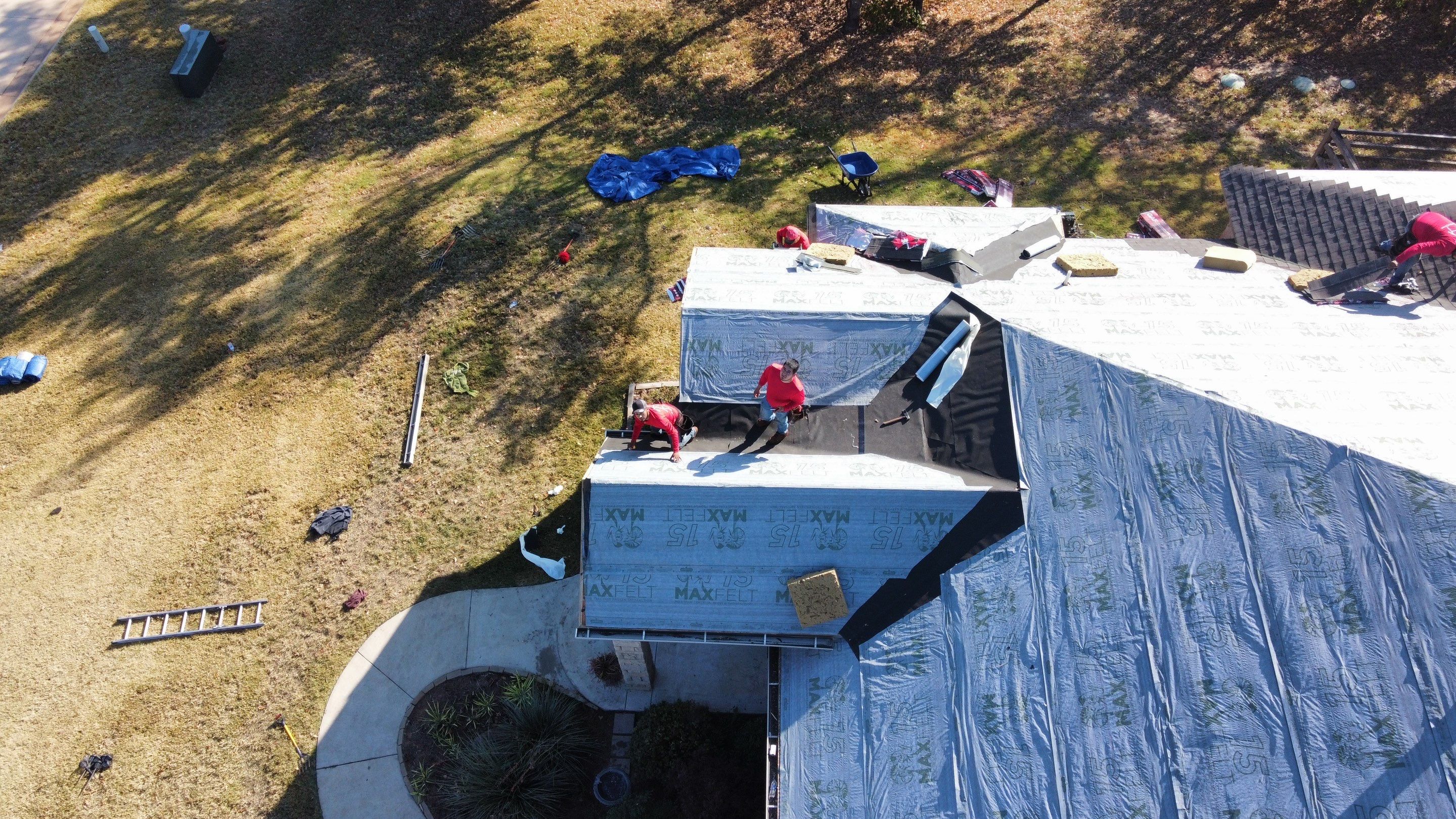 Residential Roofing Installation using GAF Natural Shadow  by A & H Roofing and Contracting