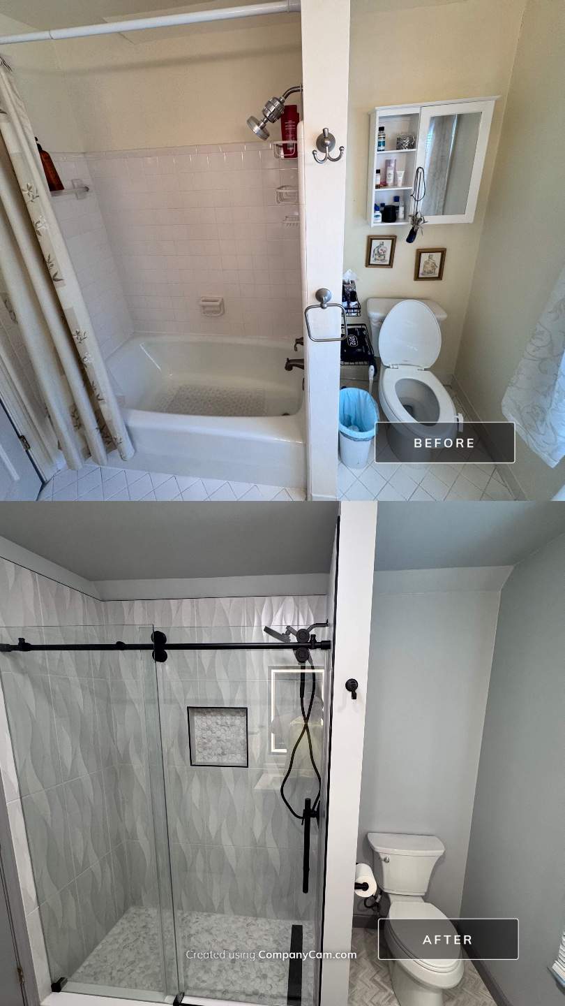 Guest bathroom renovation by Prudencio