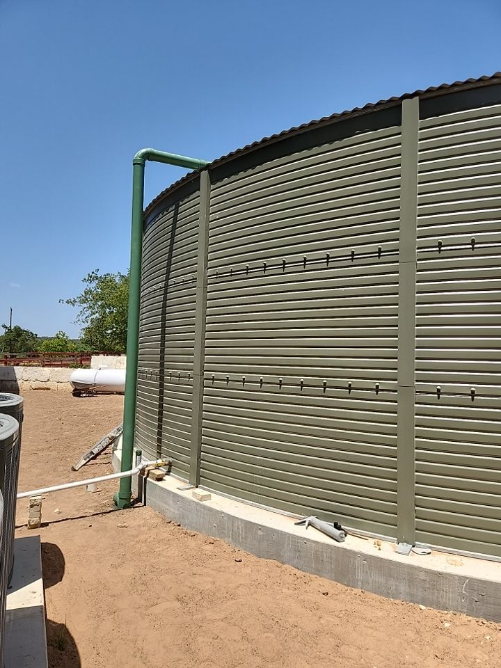 Commercial structure utilizing rainwater harvesting for all its water needs! by Hill Country Rain Water