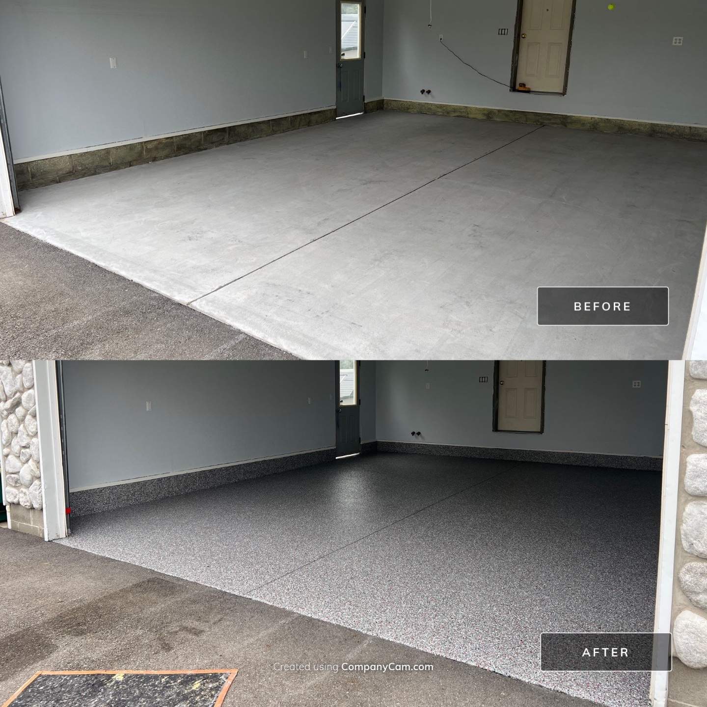 Crimson Storm Garage Coating  by NG Masonry & Construction LLC