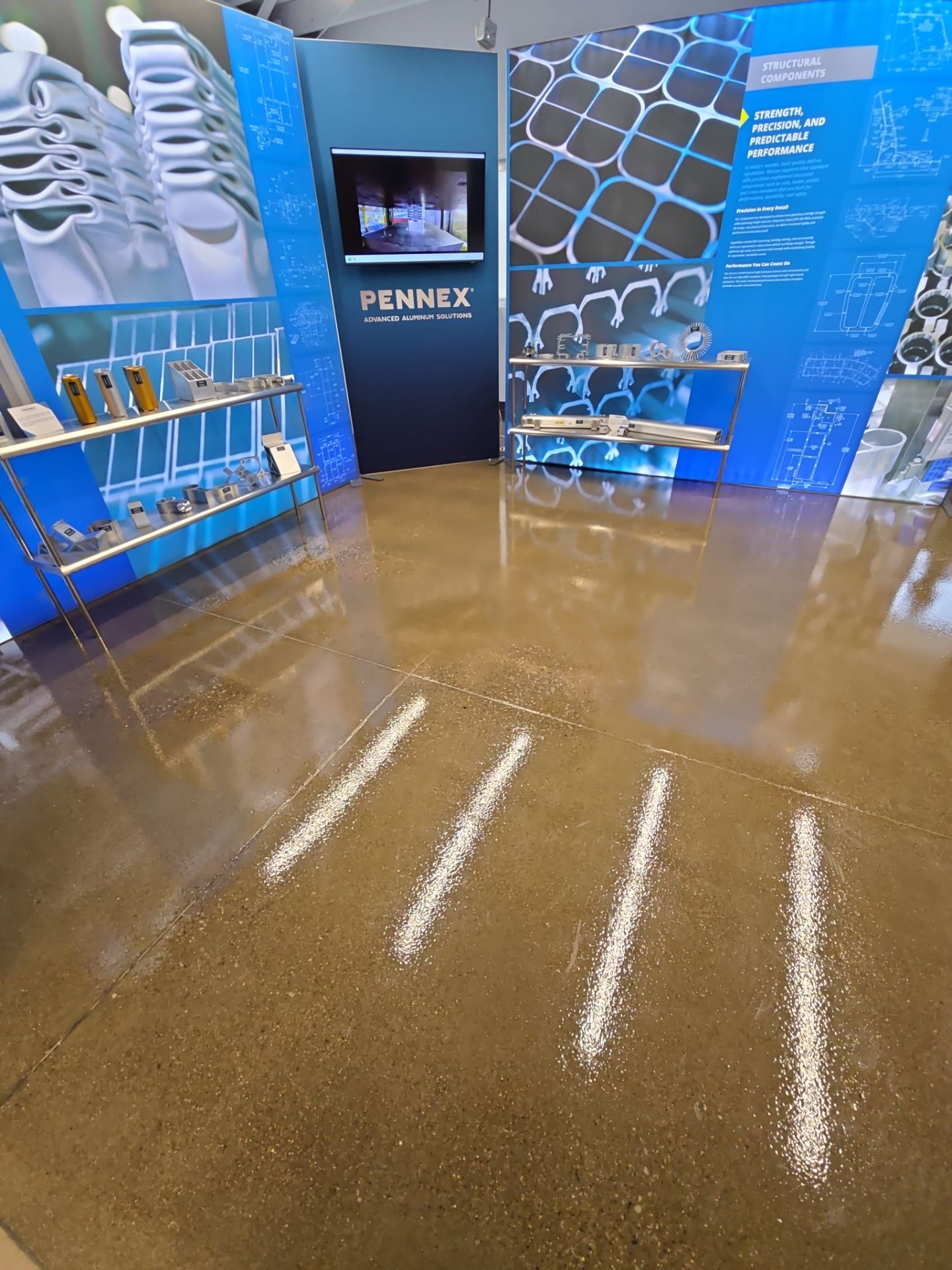 Showroom in Grind/Clear - Leetonia, OH by Alexander Concrete Coatings