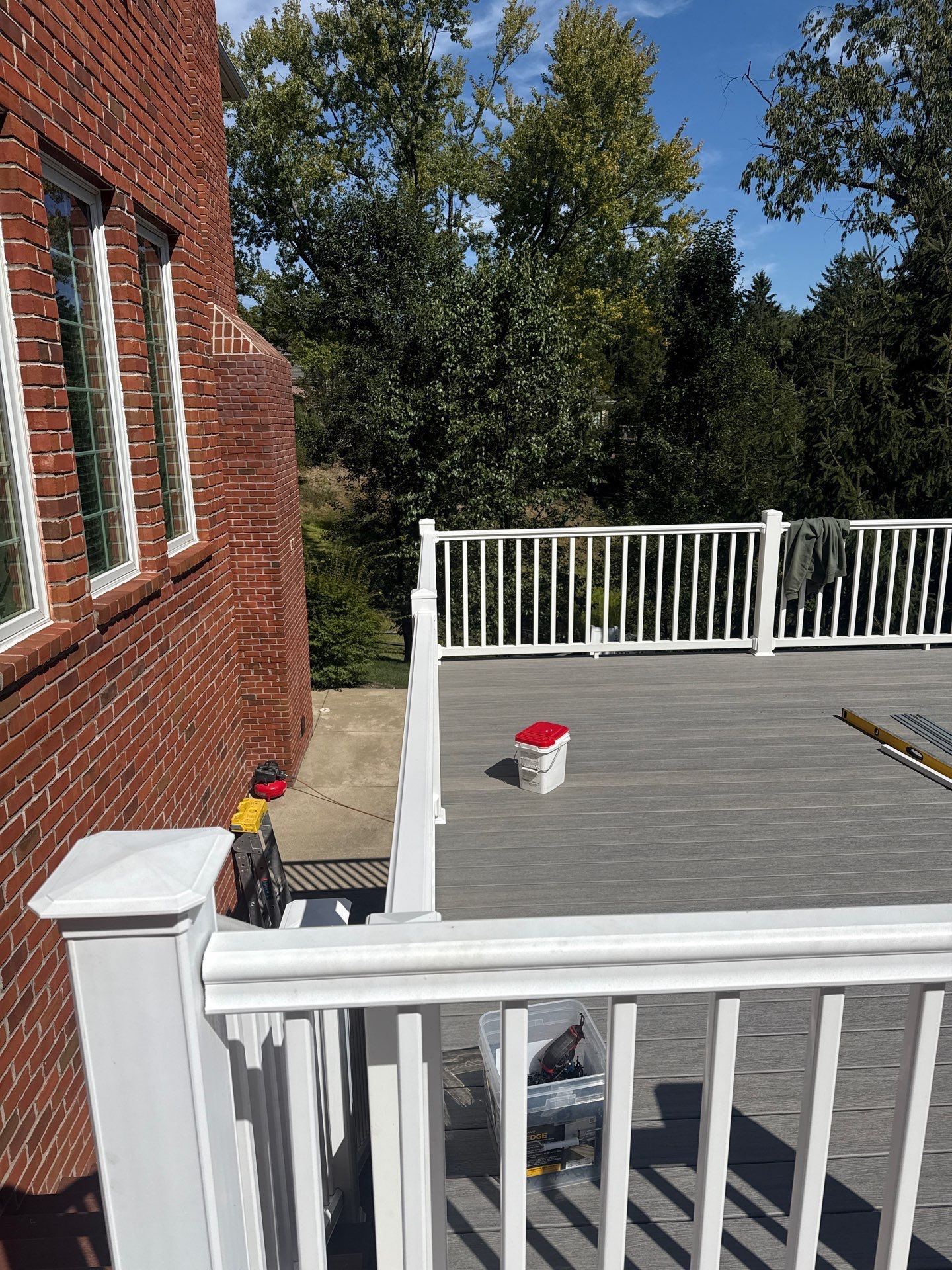 Deck extension  by Cousins Roofing Siding & Decks