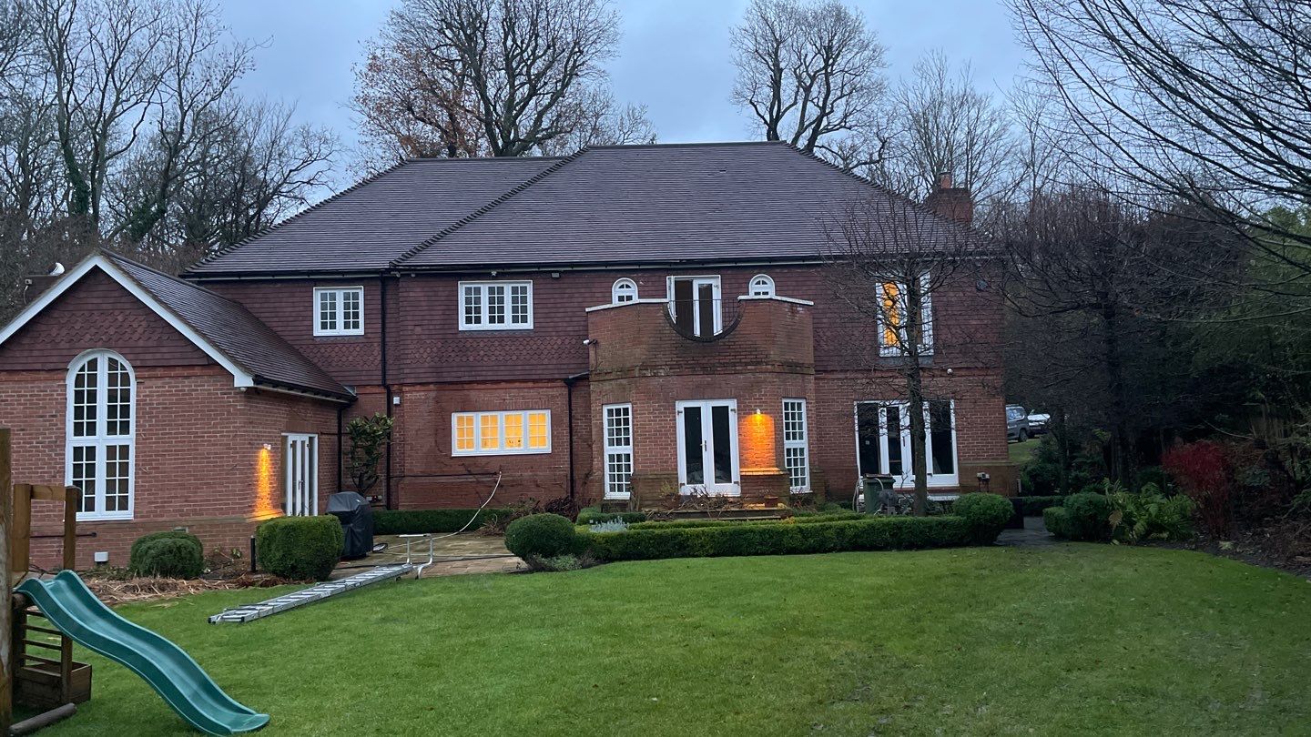 Roof Cleaning and Biocide Treatment using Honda 15lpm Low Pressure Washing Machine by Ges Exterior Cleaning ltd