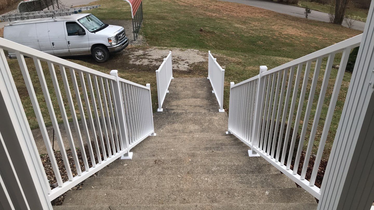 Porch Update using Westbury Aluminum Railing by Secure Construction Company Inc
