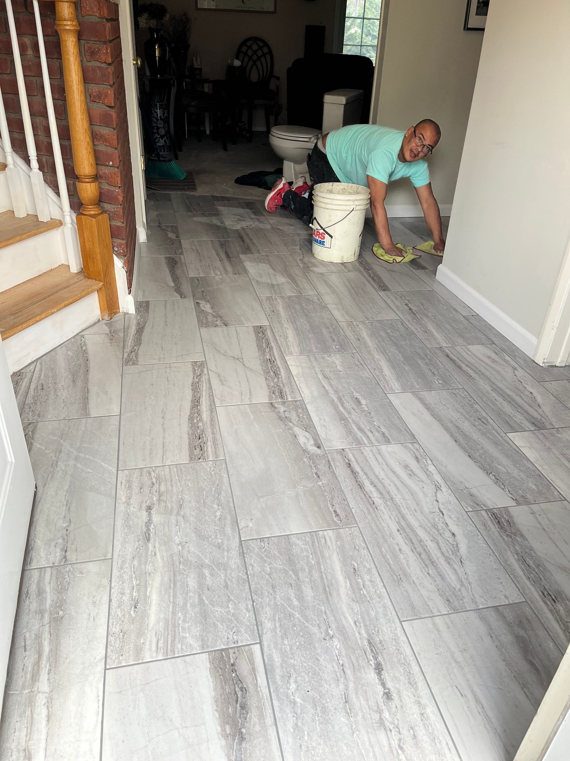 Family Room Remodel using Tile by Home Concepts Construction