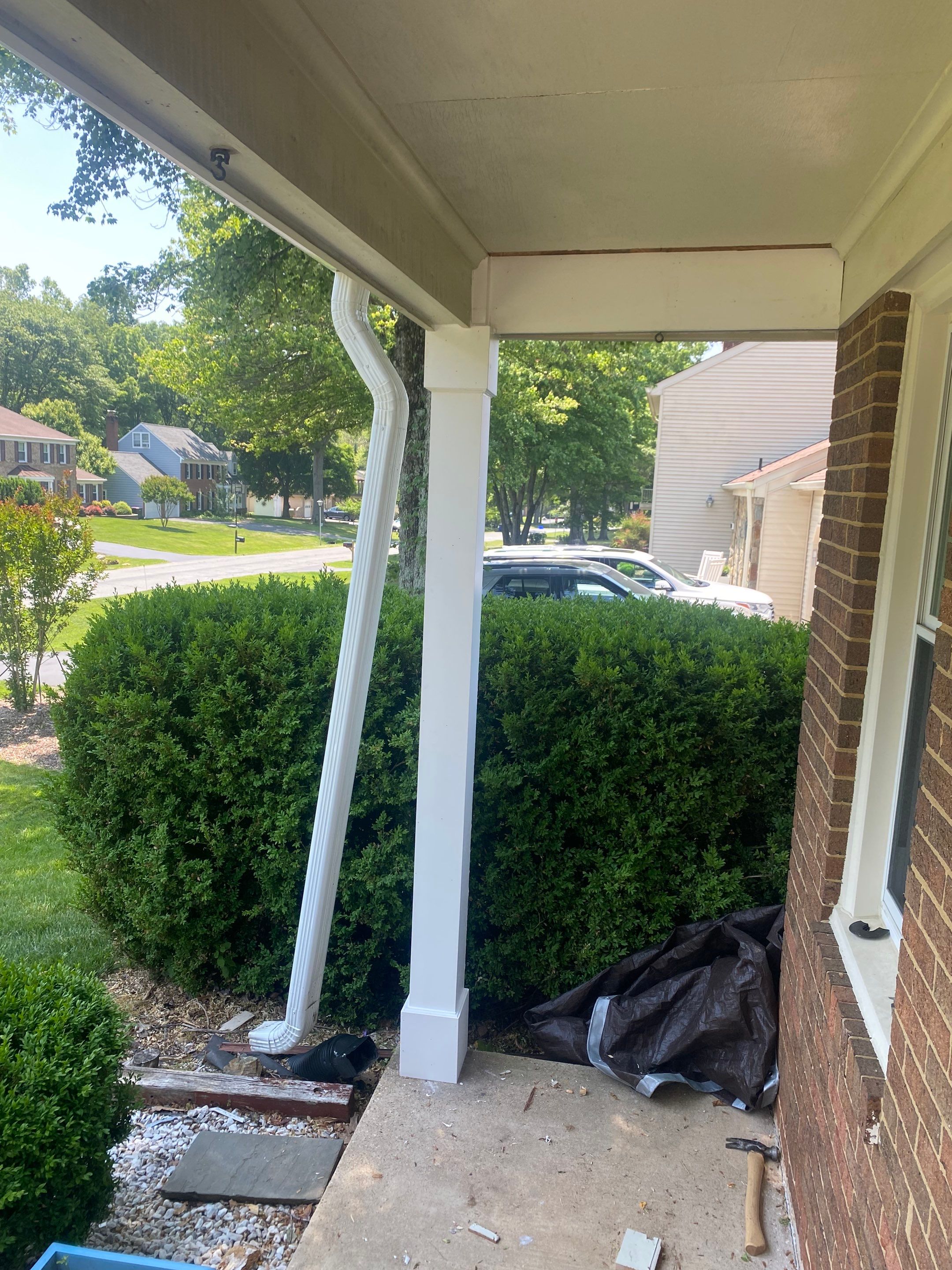 New Bilco doors to basement & new front porch posts by The Smet Companies, LLC