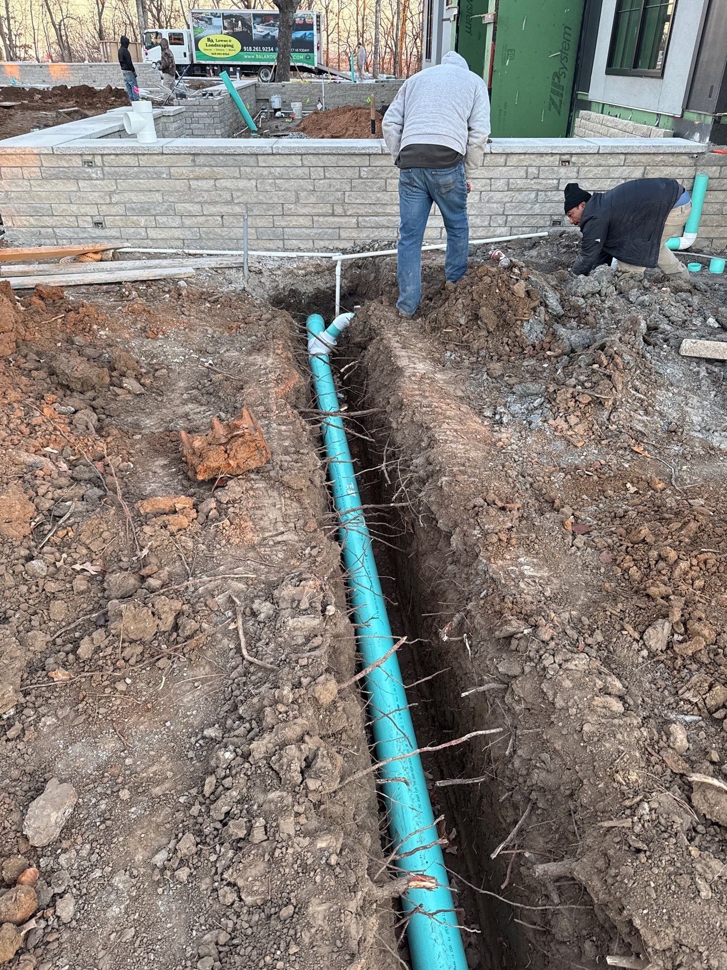 Project in Bixby, OK New construction  by BA Lawns and Landscaping LLC 