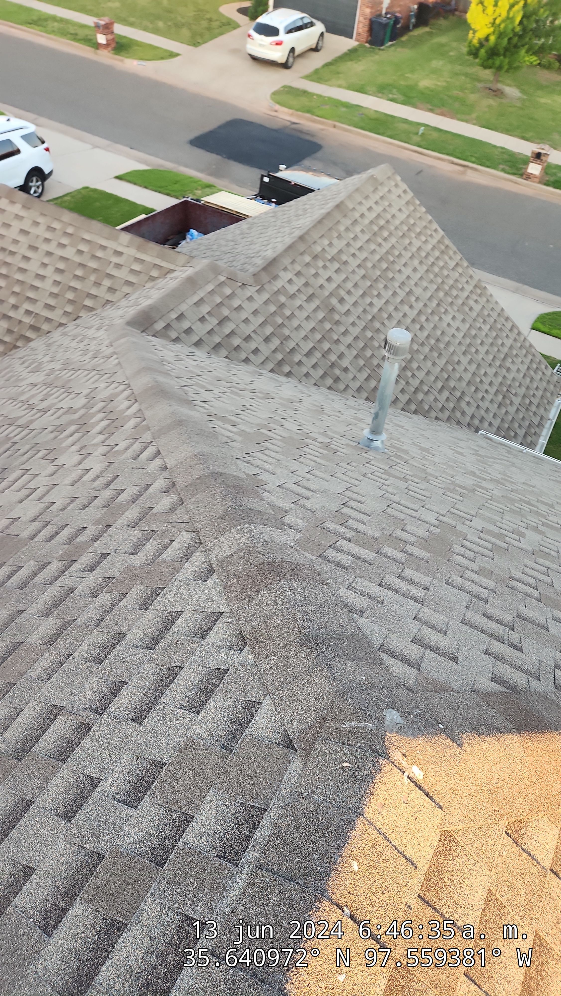 Reroof using GAF HDZ in Charcoal by Castillo Roofing