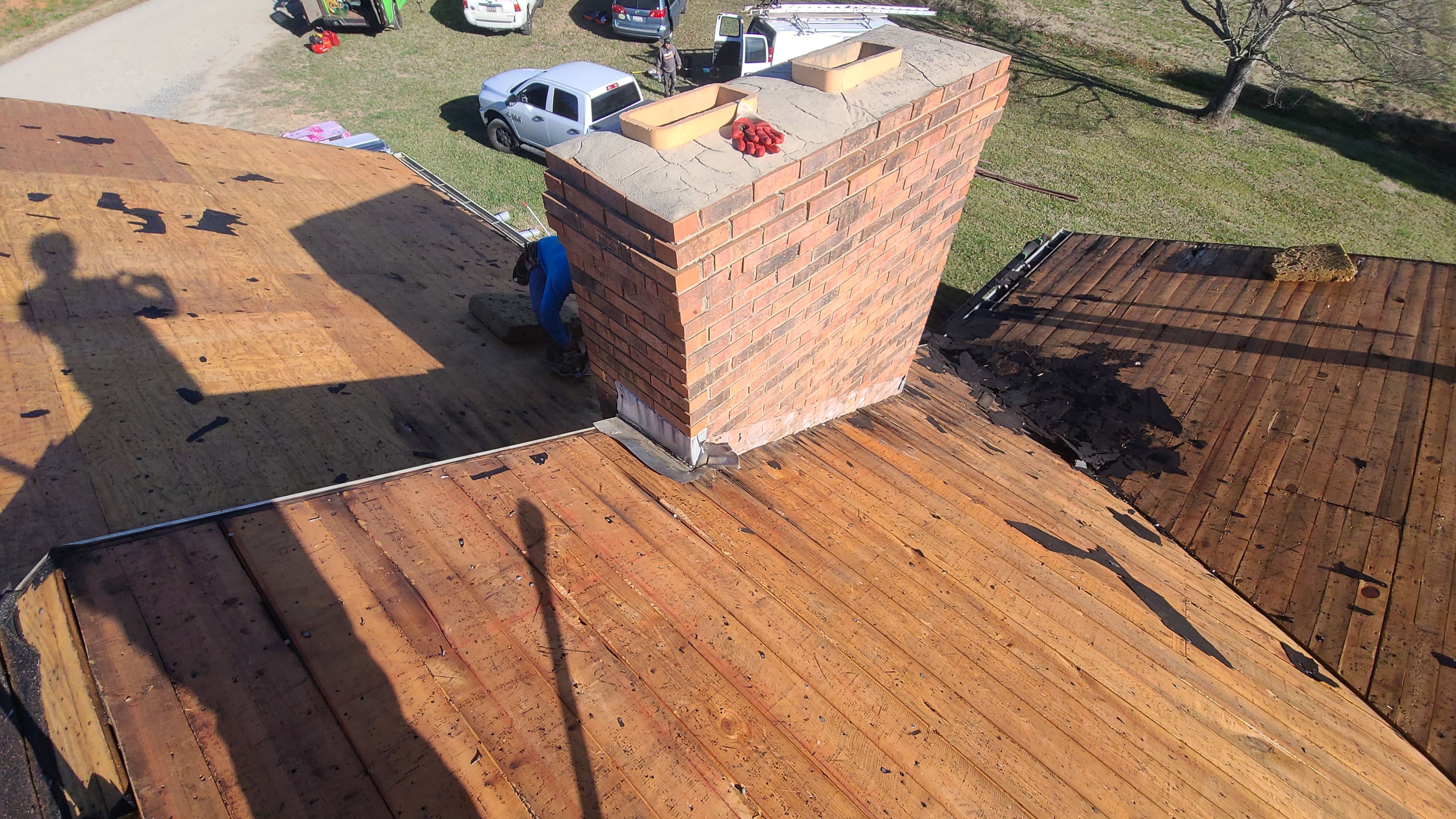 Farm roof job by BROCK BUILDERS 