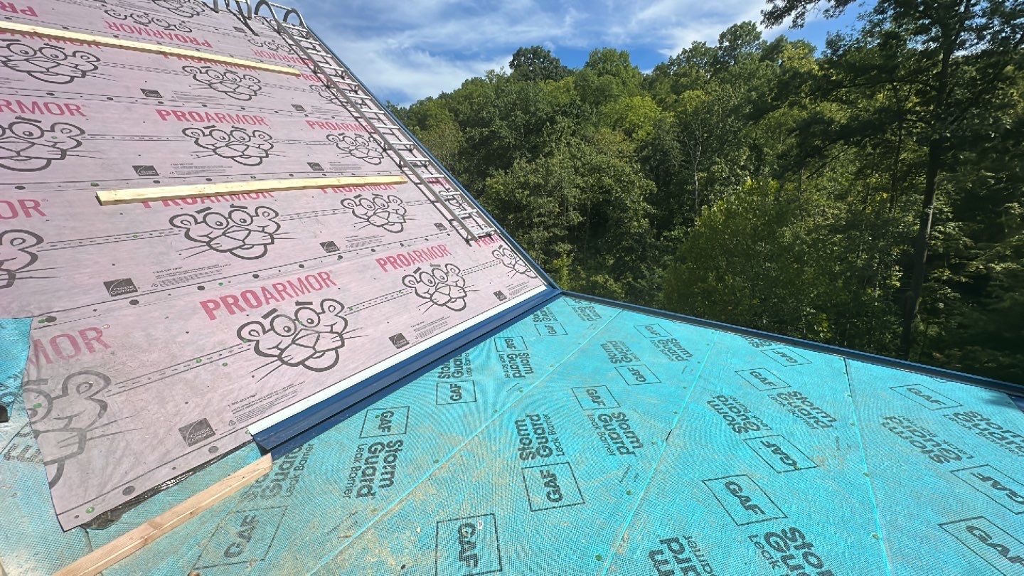 Residential Roofing Installation using Standing Seam Metal - Gallery Blue by RoofX 