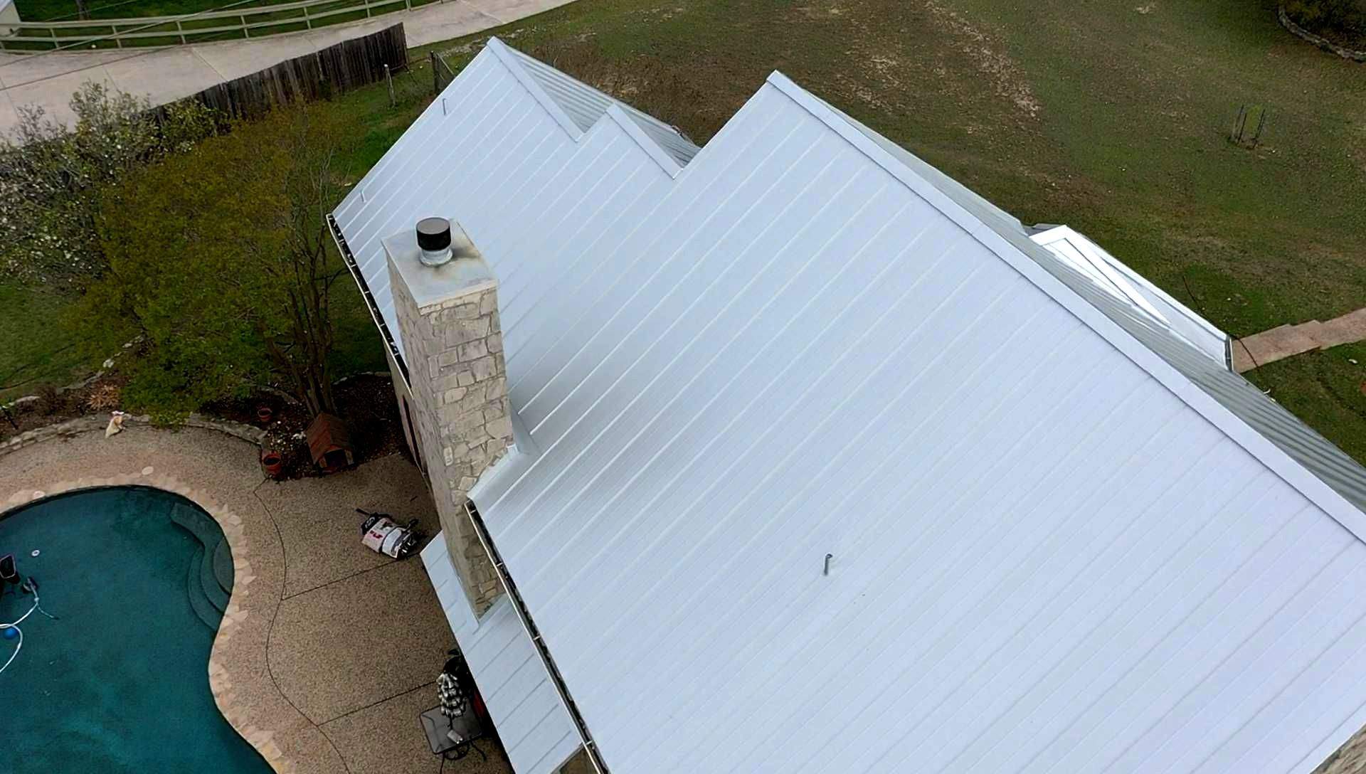 Residential Metal Roof Installation using McElroy Metal by Premier Roofing and Contracting