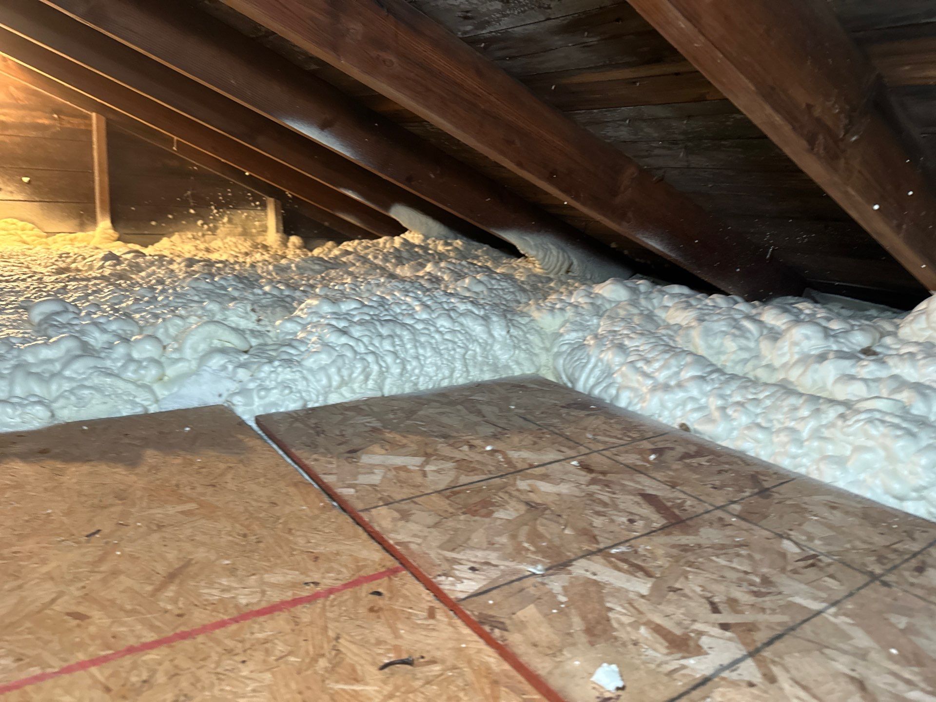 Open Cell to an Attic Flat by NYS Foam & Energy