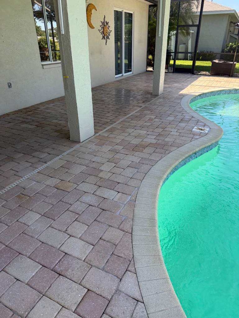 Professional Paver Sealing and Restoration for La Paloma Sun City Center Pool Deck by Supreme Paver Experts