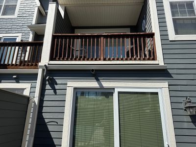 5" Gutter Installation on Townhouse Project