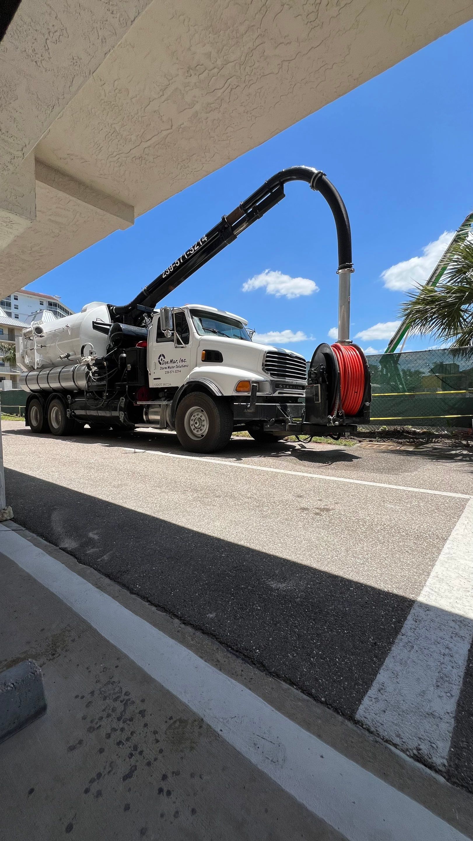 Naples Condo Catch Basin Cleaning by APS Power & Water