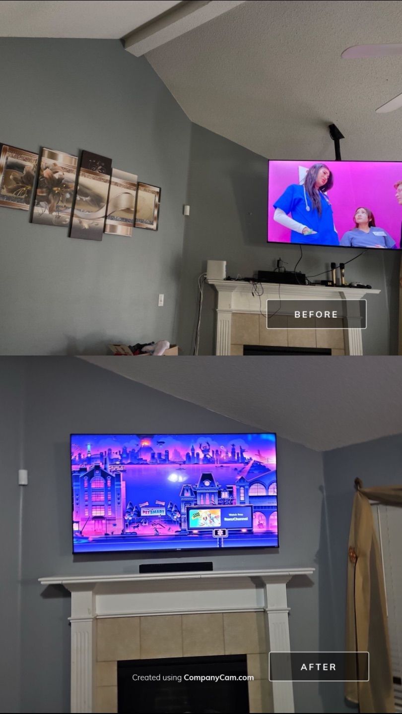 Before & After Transformations by Hangman Mounting & Installation 