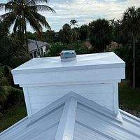 .032 Aluminum 1.5" Mechanical Seam Regal White  by Total Roofing System The Metal Roof Experts