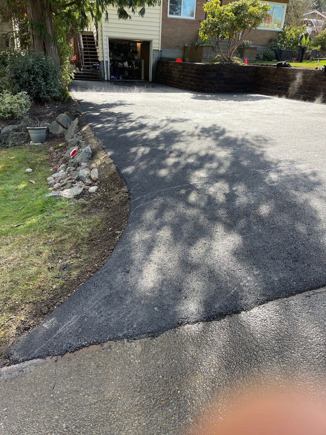 Lorra | Asphalt Driveway Repair & Retaining Wall by Jireh Asphalt & Concrete Inc 