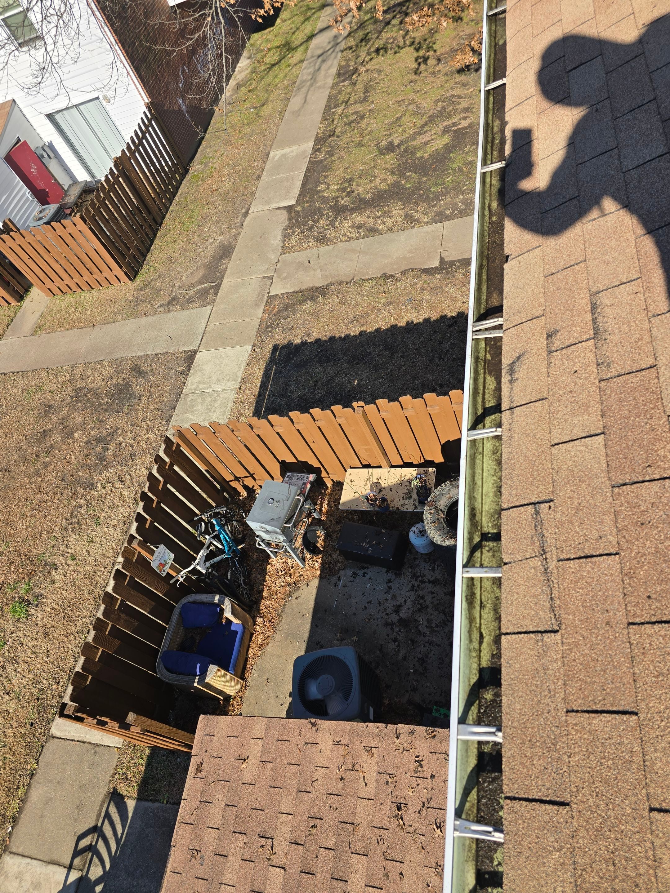 Commercial gutter cleaning Newport News & Hampton, VA	 after photo with clean gutters