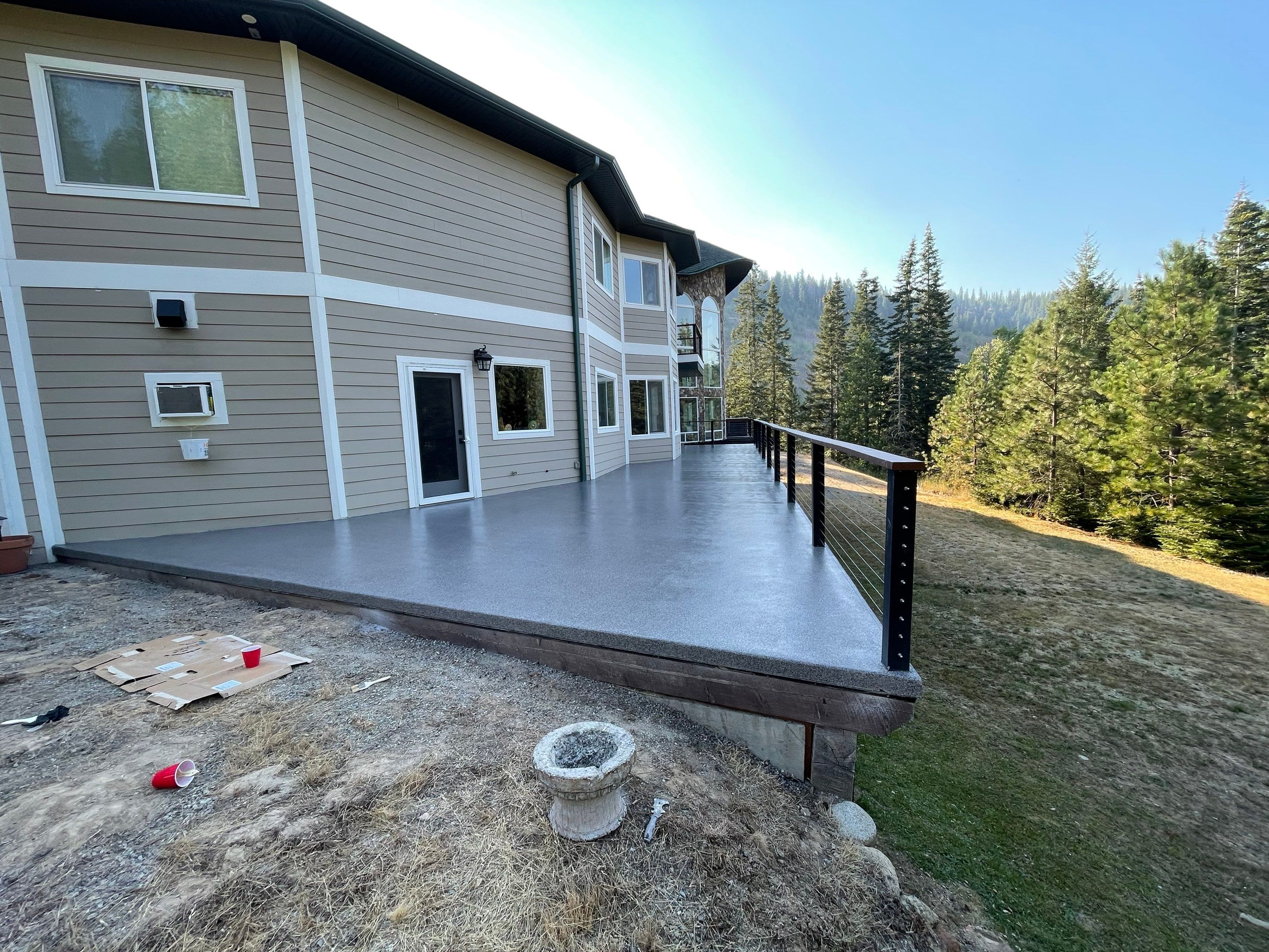 Patio Transformation using Greystone 1/8" by Croc Coatings, LLC