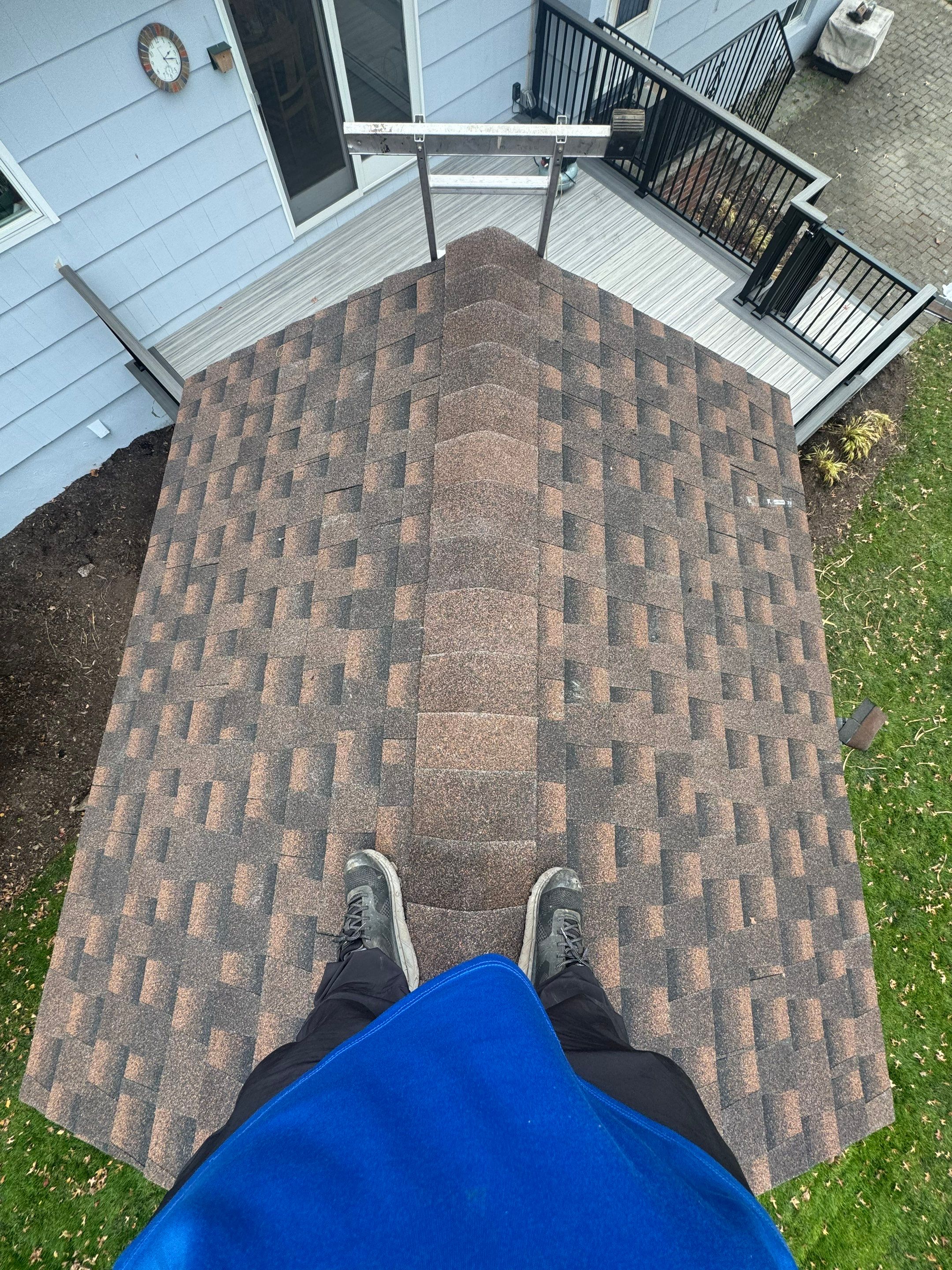 Deck Resurface and New A-Frame Roofing by deck guardian