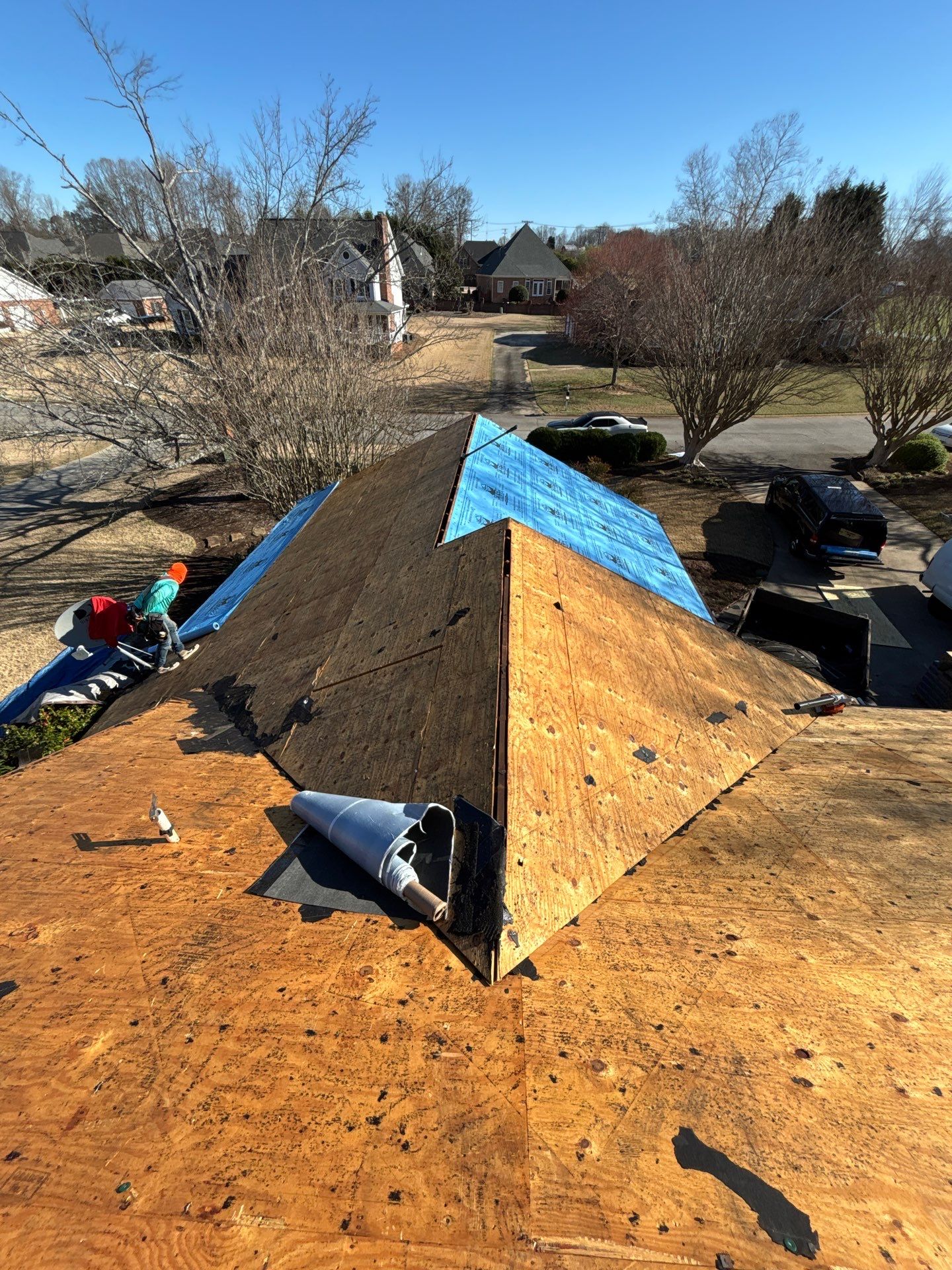 Easley Residential Roof Replacement Using CertainTeed Landmark Shingles by Roofers LLC
