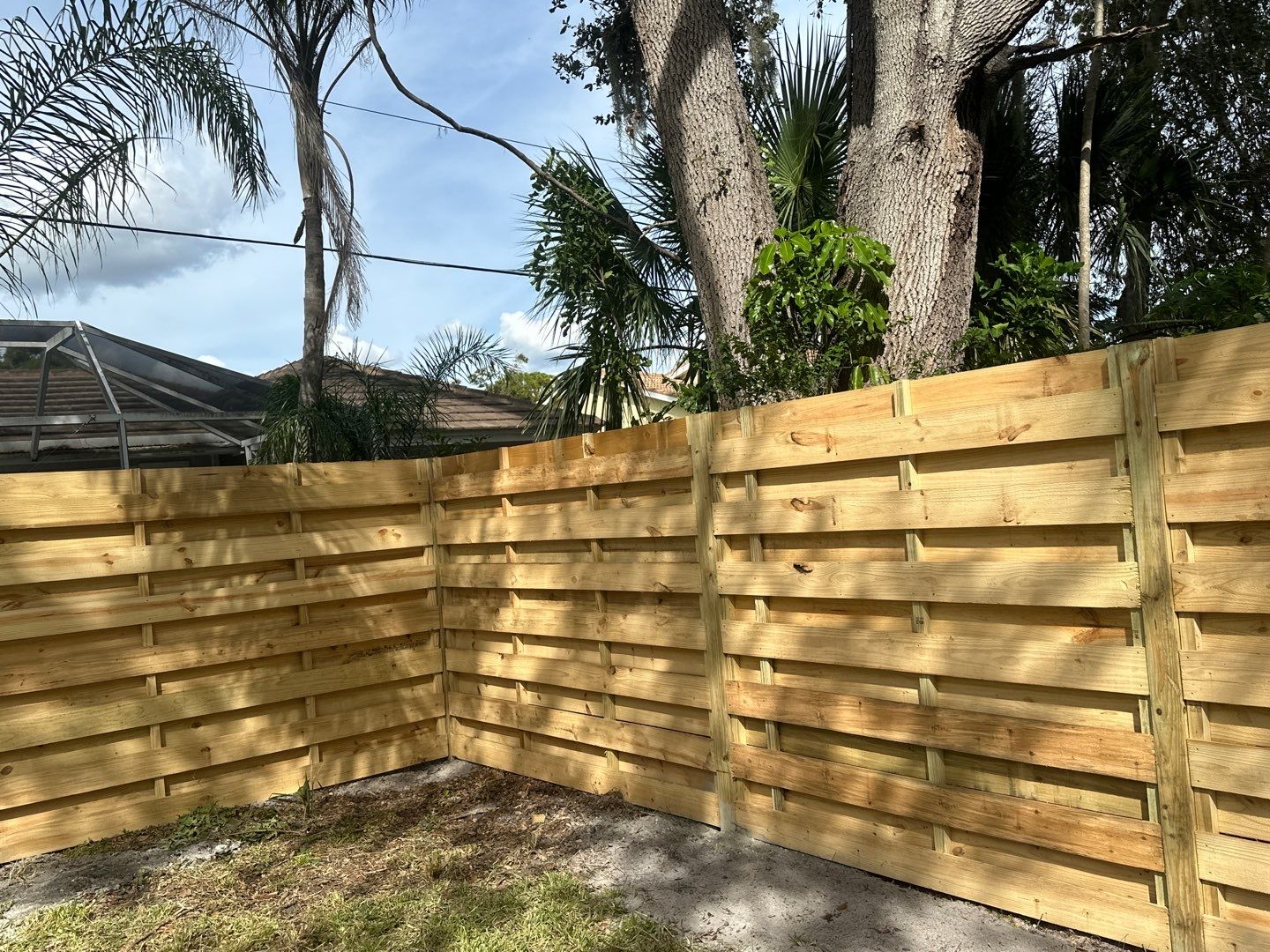 Wood Fence Installation using Wood Pressure Treated Fence  by Asap fence and gates, LLC