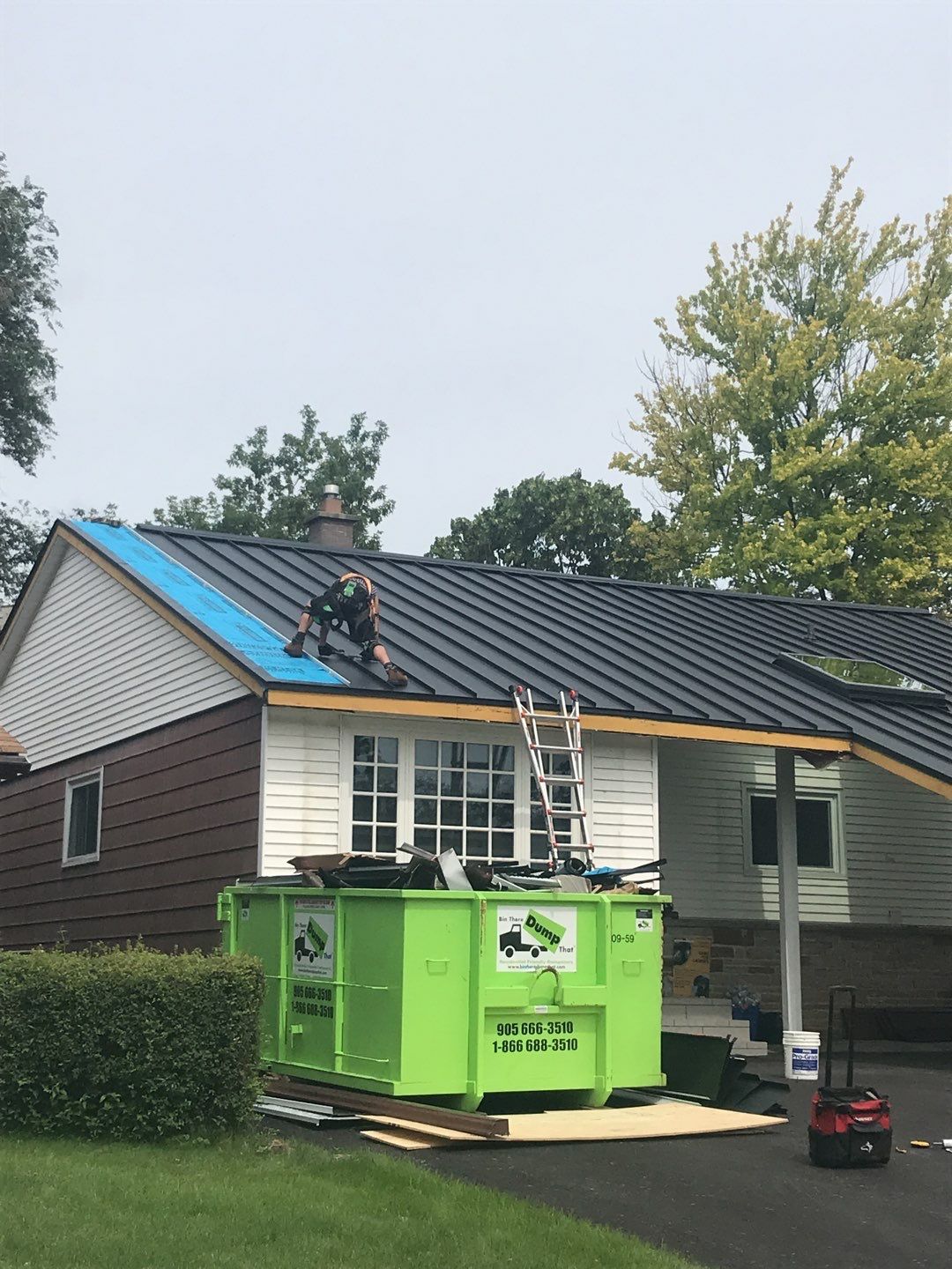 Residential Roofing Installation using 16" Standing Seam Panels by Jay Carter Roofing & Sheet Metal