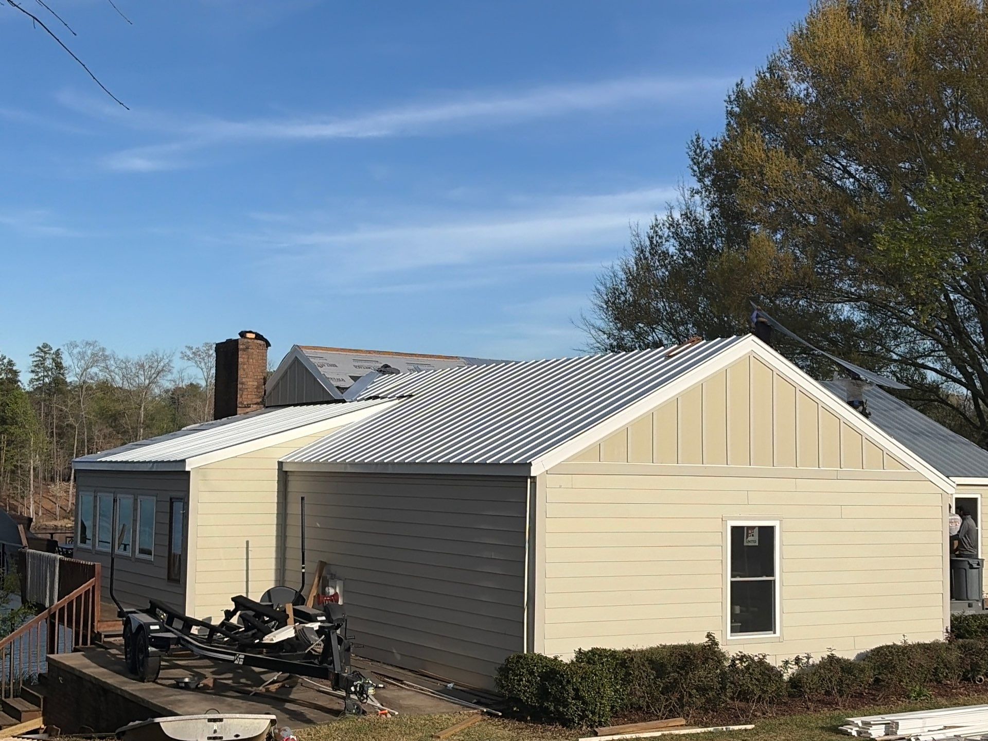 Metal Roof Replacement in Seneca, SC | Lake Keowee | 26-Gauge Galvalume Apex Panel by Roofers LLC