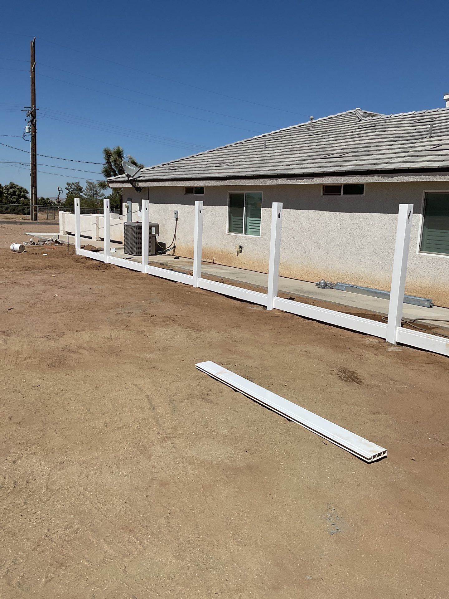 Fence Installation using Vinyl by Fence Guys Inc. 