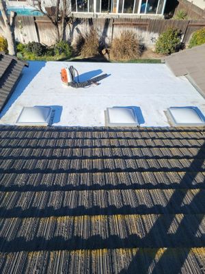 Single-ply roofing system on porch using TPO 60 mil