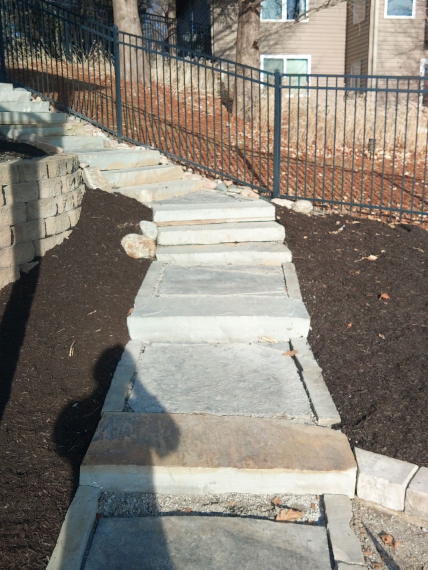 Updated Stone Stepper Path by New Horizon Landscapes