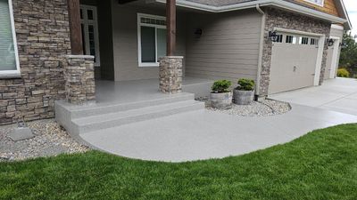 Entryway Transformation using Travertine