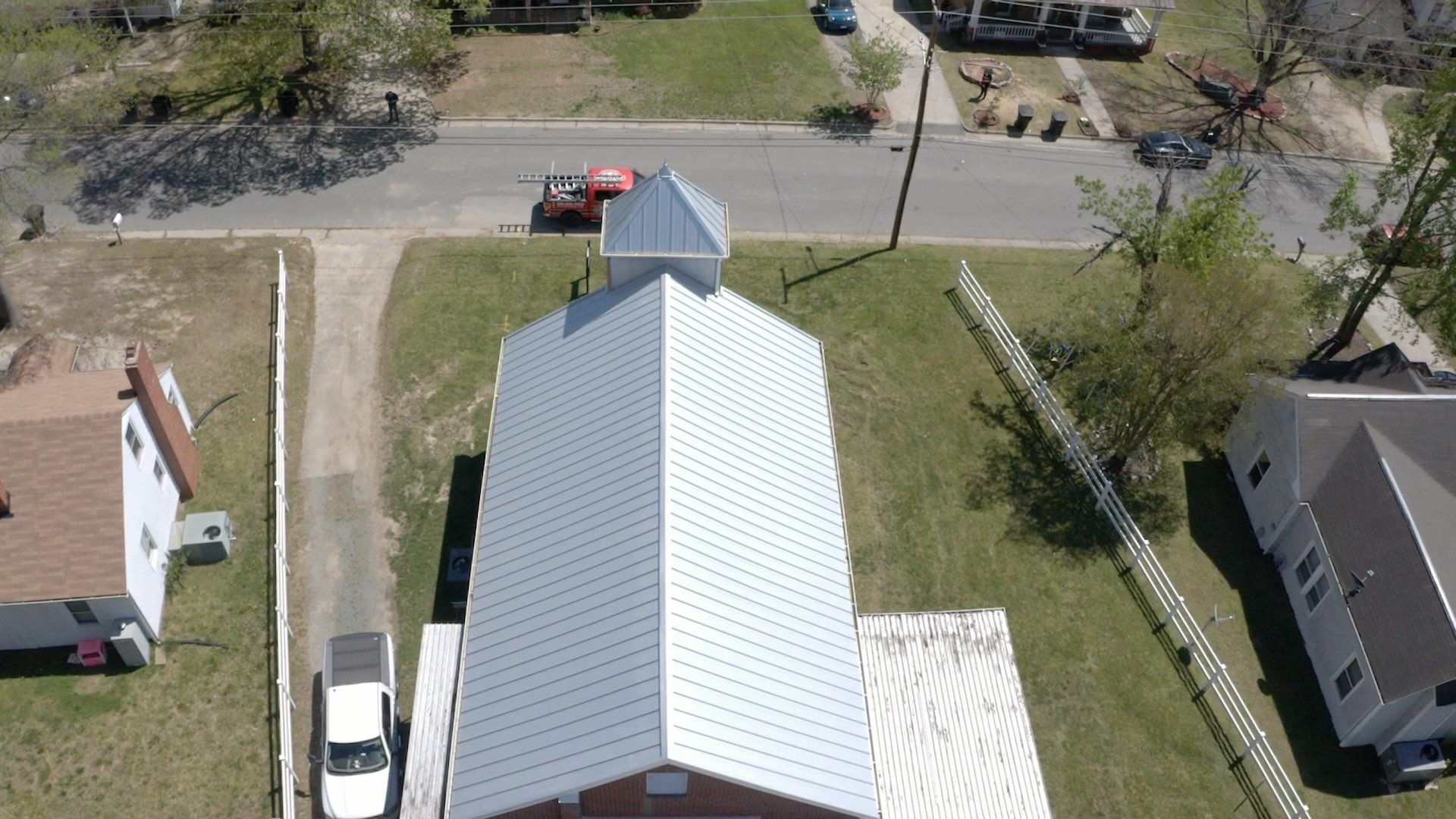 Primitive Baptist Church using Standing Seam Metal by Just In Time Roofing and Restoration