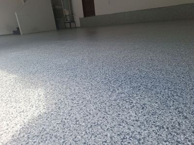 Garage Transformation using Slate Stone