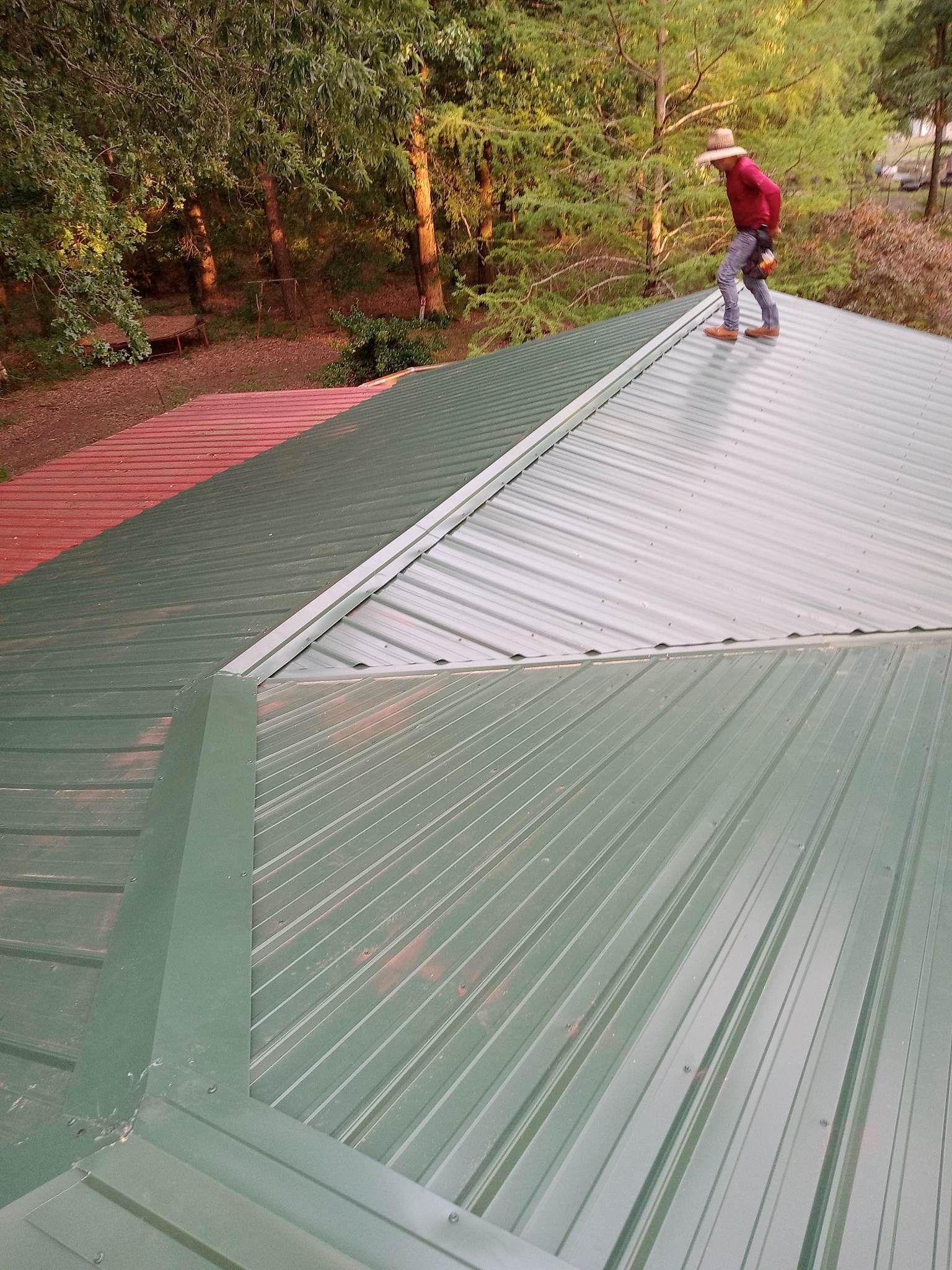 Residential Shingle Reroof using 29 gauge metal by Hostetler Roofing