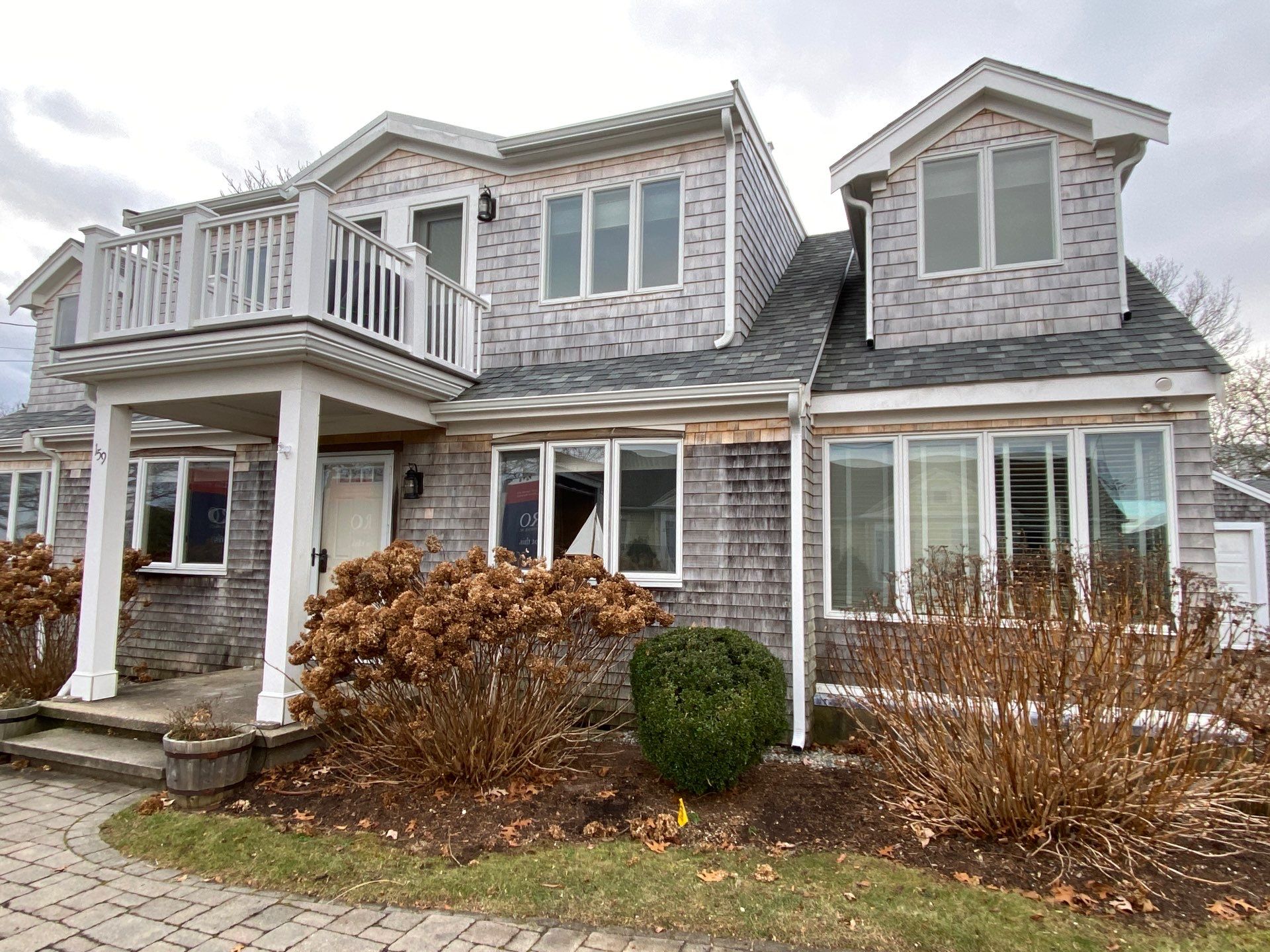 Gutter Installation using 5" K-Style Aluminum Gutter in Falmouth, MA. by Gutter Pro Enterprises