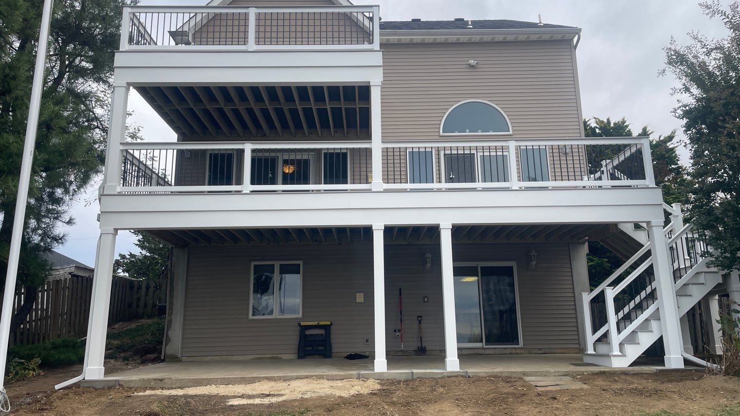 Waterfront deck In Keyport  by deck guardian