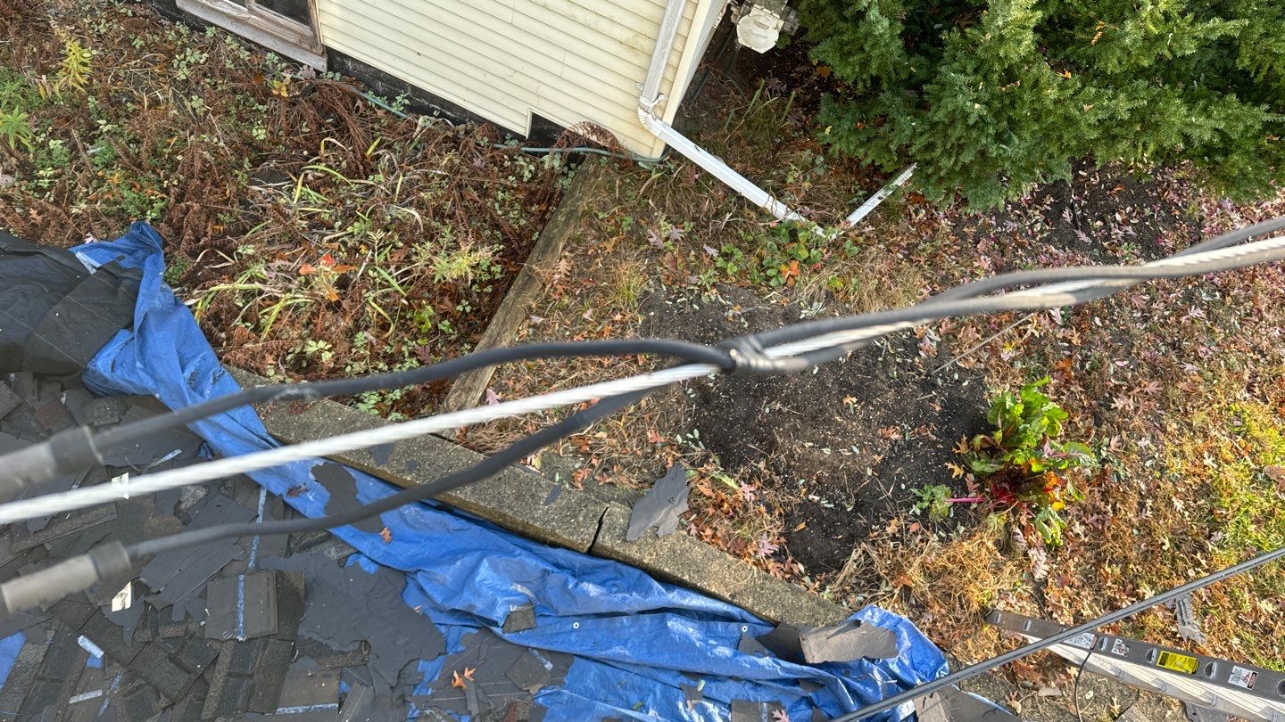 Roof Replacement using CertainTeed Landmark Moire Black by 180 Contractors