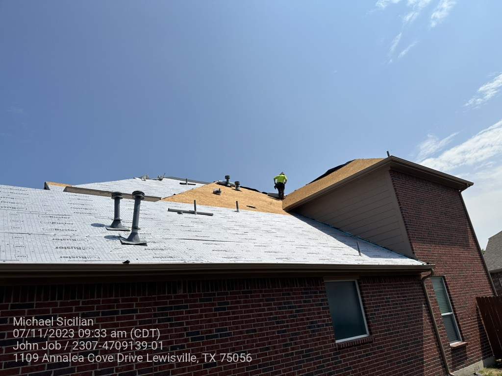 Project in Lewisville by Zeus Exteriors