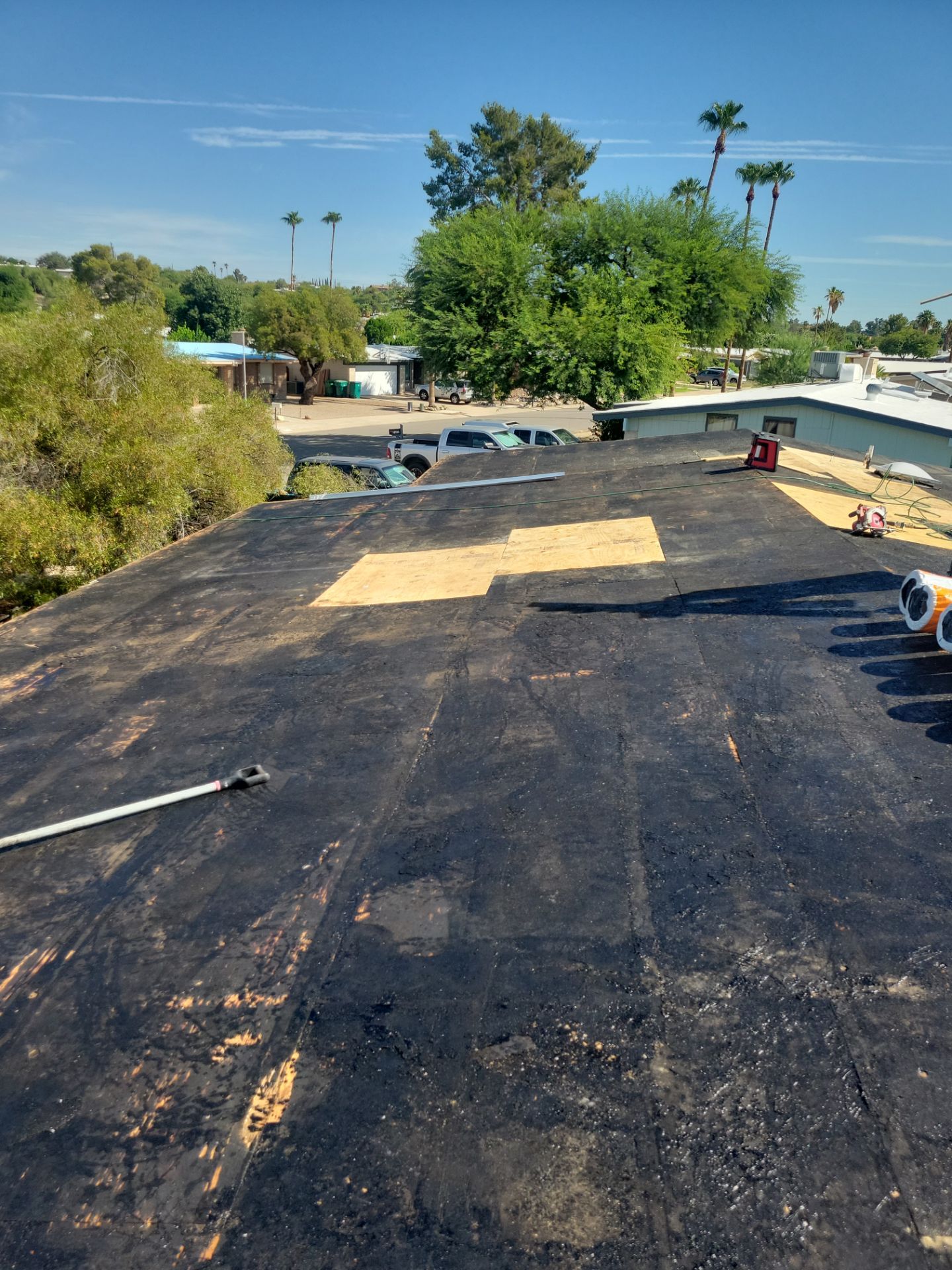 Residential Low Slope Roof Installation and Decking Repair 85741 by West Coast Roofing AZ