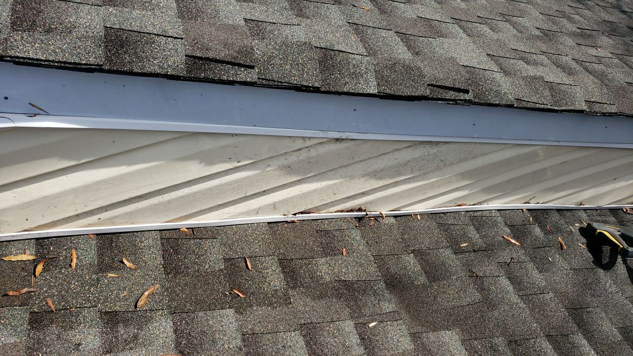 Gutter Cleaning using water by Power Wash Masters LLC