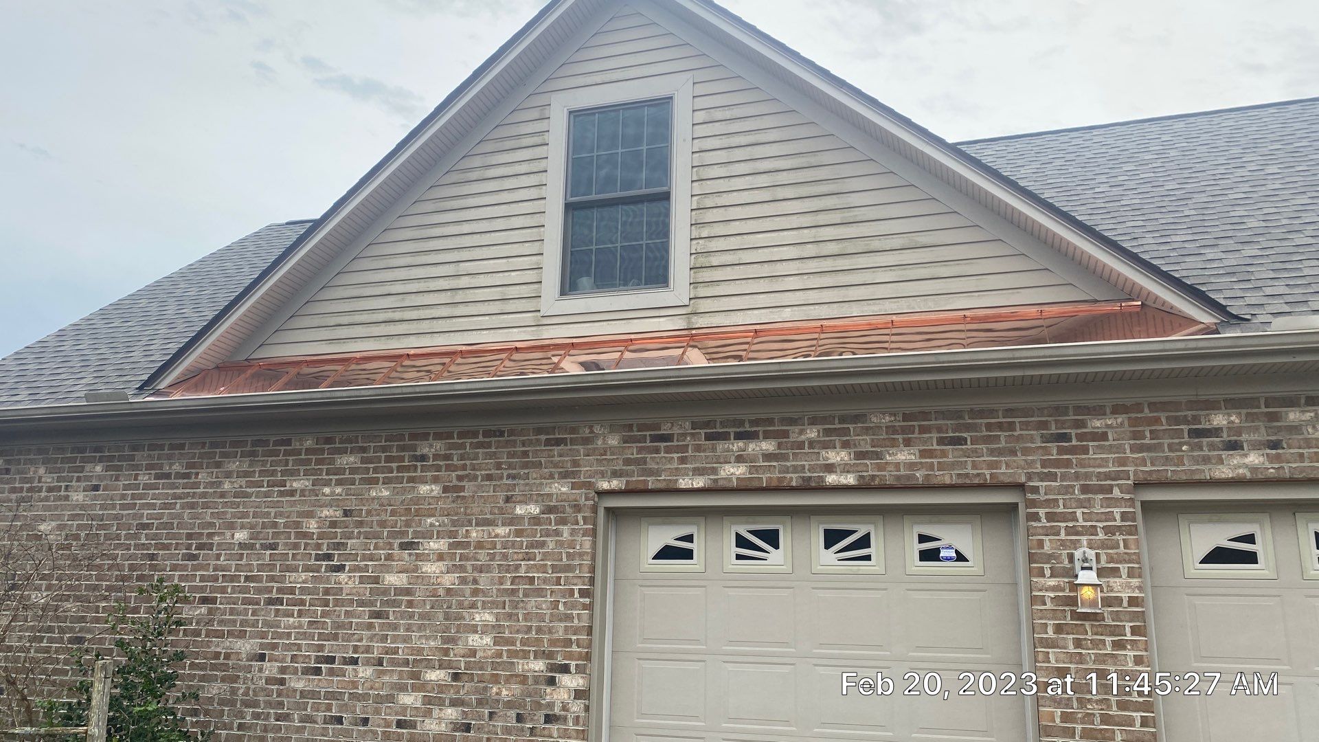 GAF Weathered Wood and Custom Copper by Just In Time Roofing and Restoration
