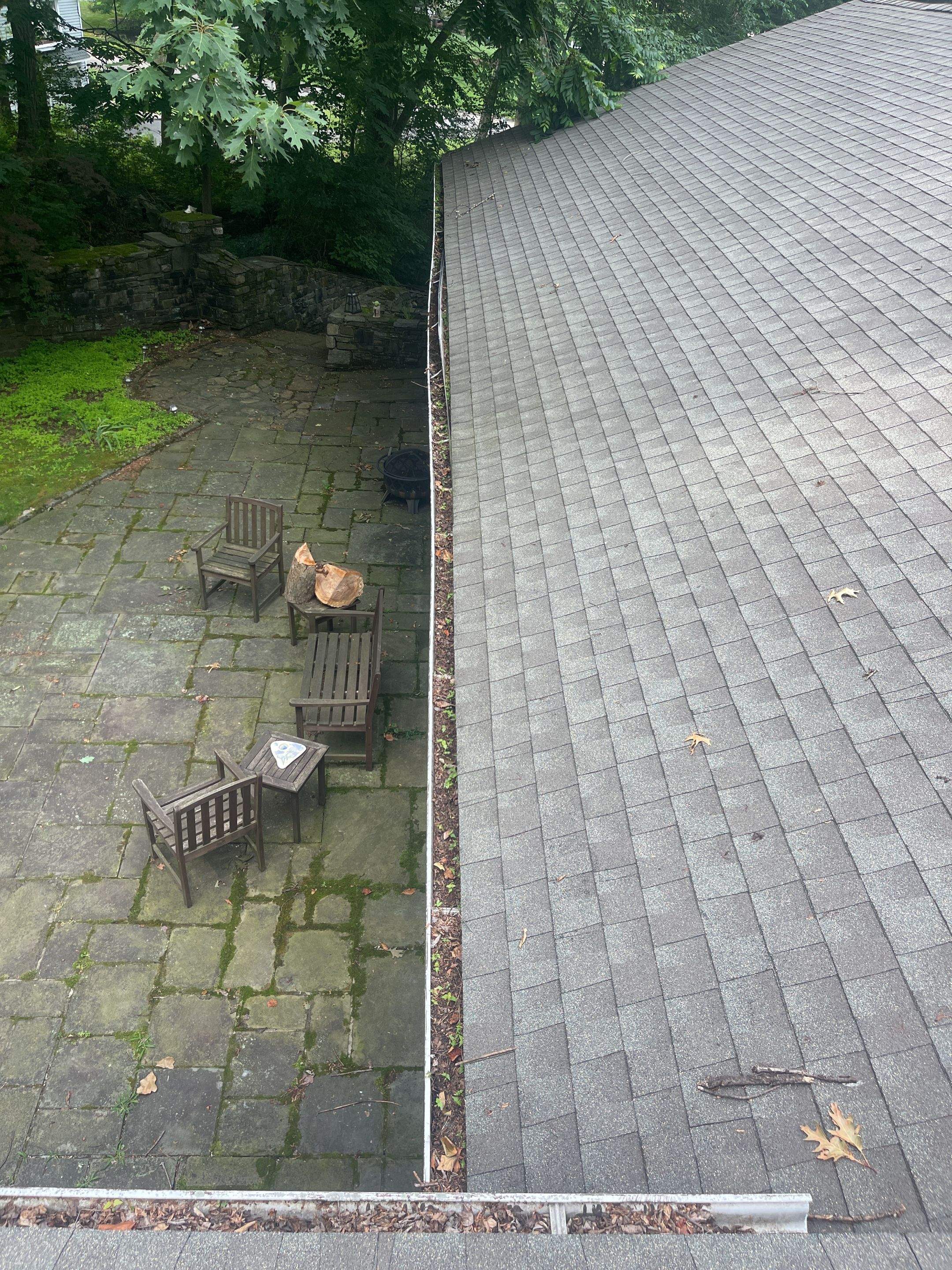 Gutter Installation using 5k Brown Gutters by A Plus Exterior