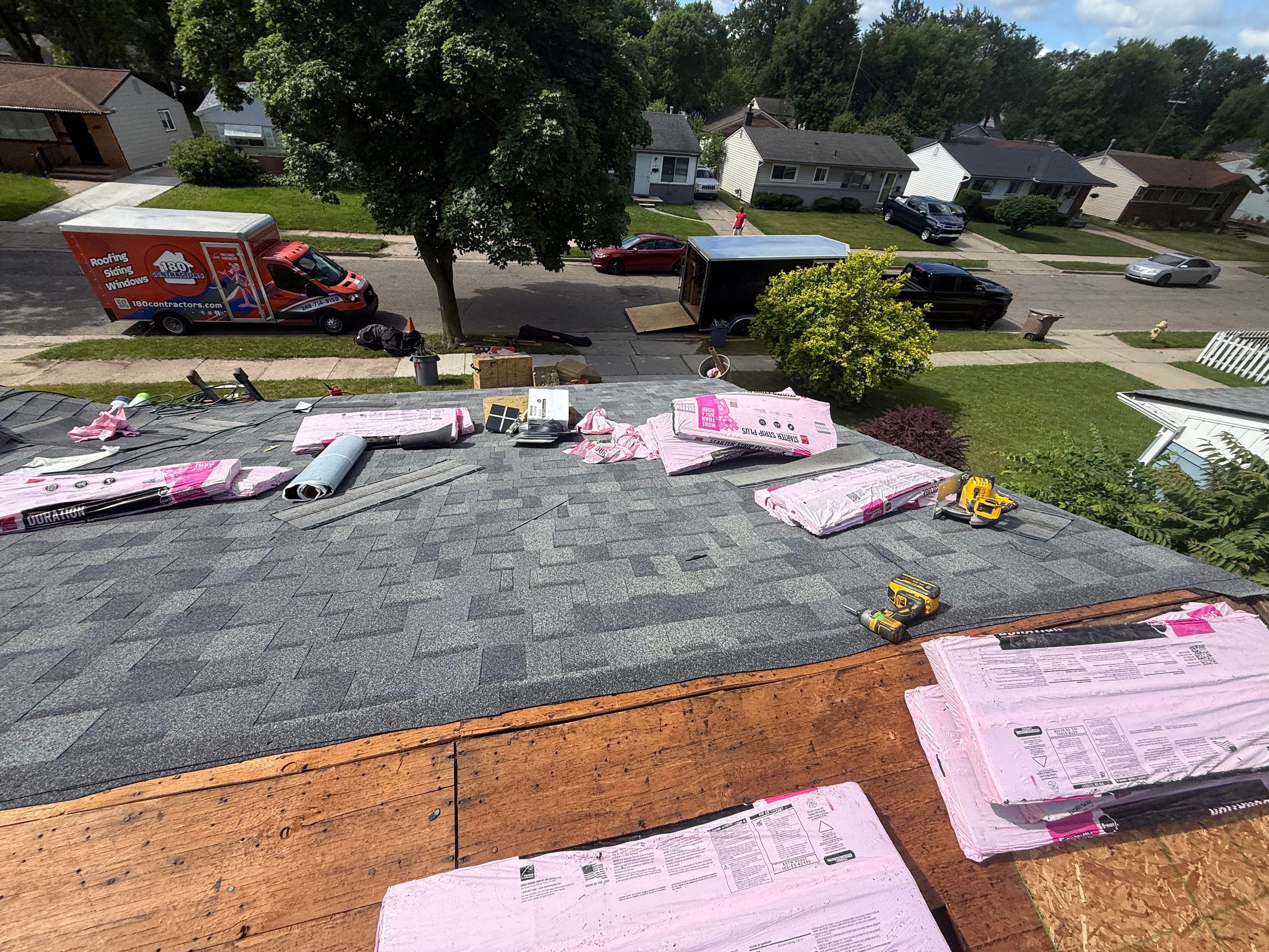 Roof Replacement using Owens Corning Tru Definitions by 180 Contractors