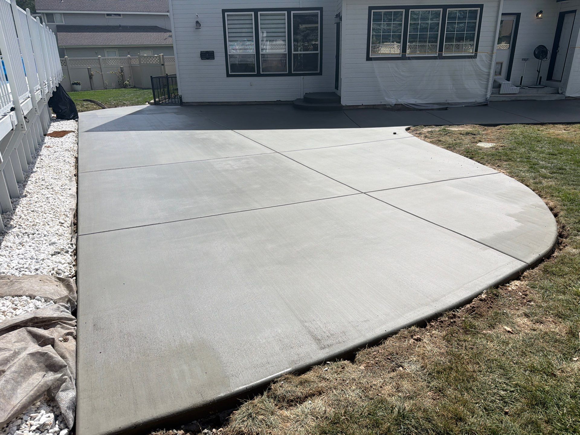 Patio Demo / New Install / Pool  by Meridian Concrete | Meridian Curbing & Landscape 