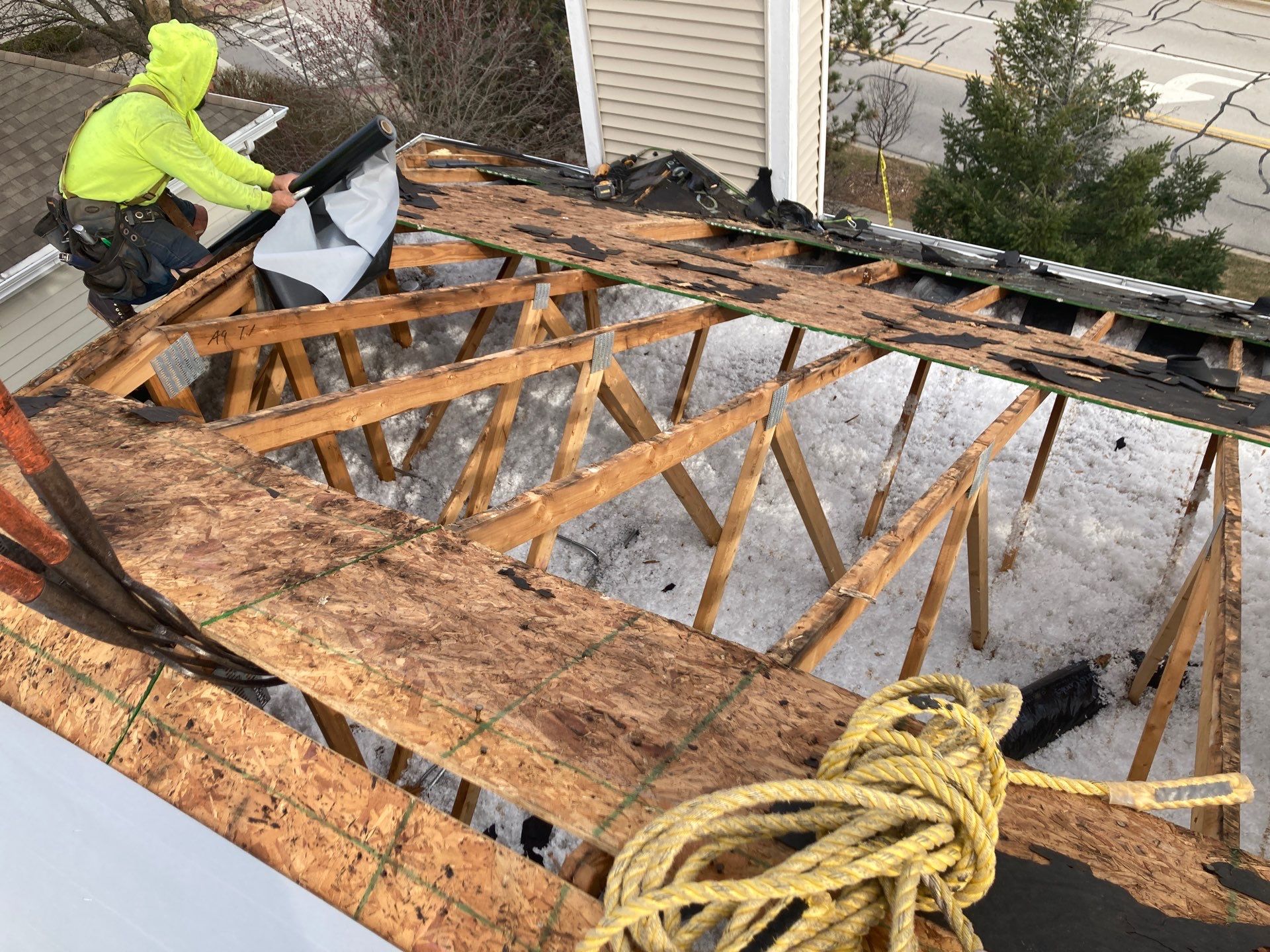 Residential Roofing Installation using GAF Timberline HDZ by Pro Home Services Inc