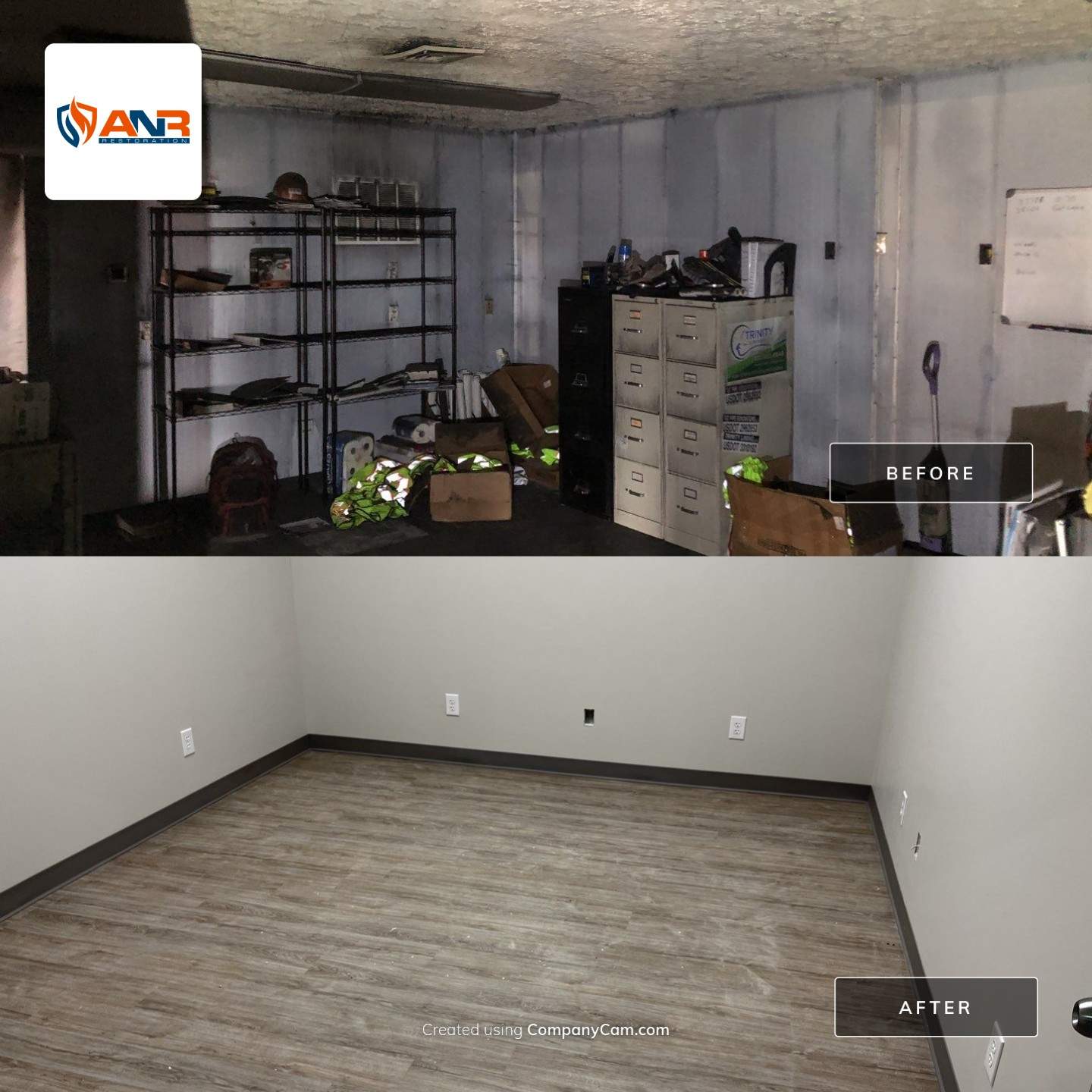 Fire Damage Restoration/Rebuild in Warehouse Salem, IN by ANR Restoration