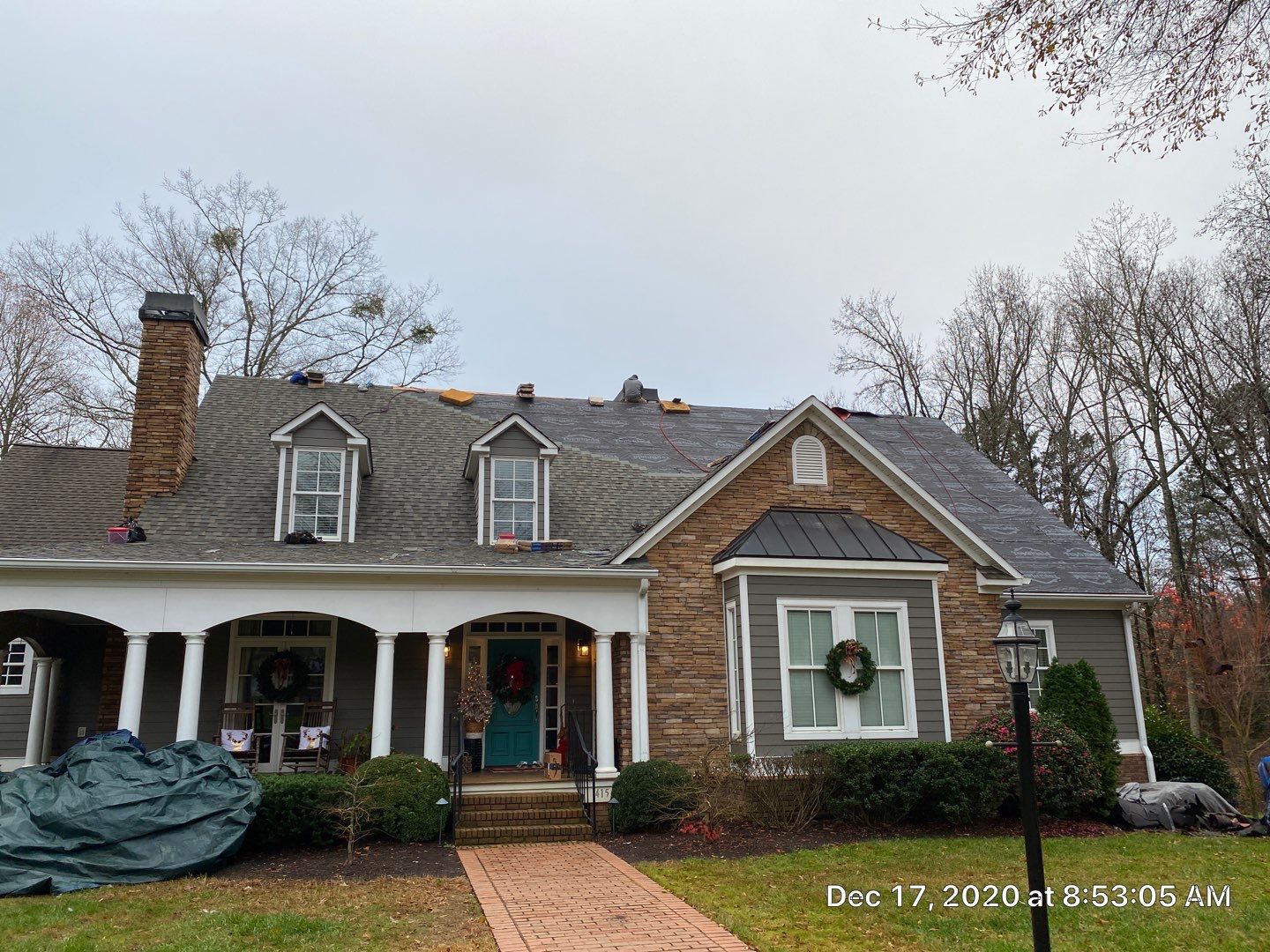 Residential Roofing Installation in Spartanburg, SC using Ceartainteed Landmark Architectural Shingles by Property Assessment